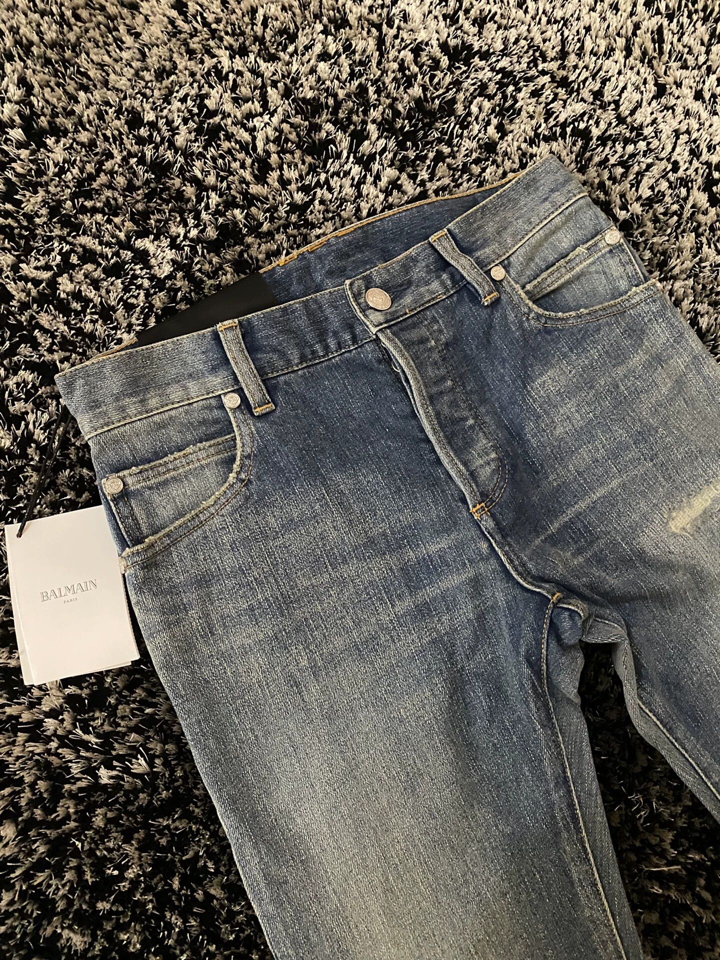 Balmain Balmain Men's denim trousers Size US 27 - 3 Thumbnail
