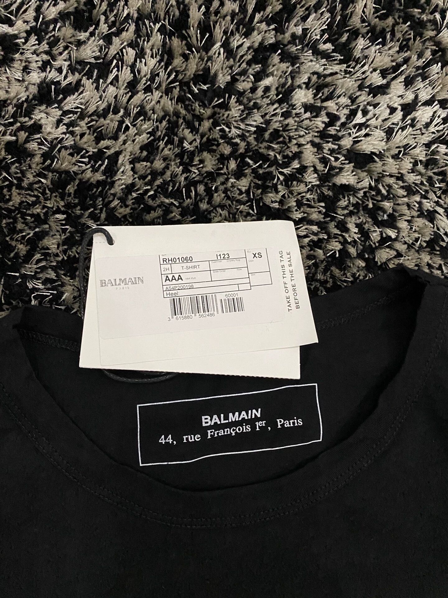 Balmain Balmain Men's printed loose OS short sleeve T-shirt Size US XS / EU 42 / 0 - 6 Thumbnail