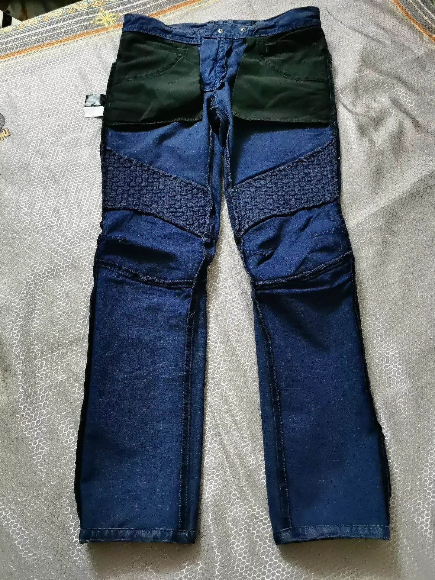 Balmain Balmain Washing to make worn-out knitted motorcycle jeans Size US 30 / EU 46 - 5 Thumbnail