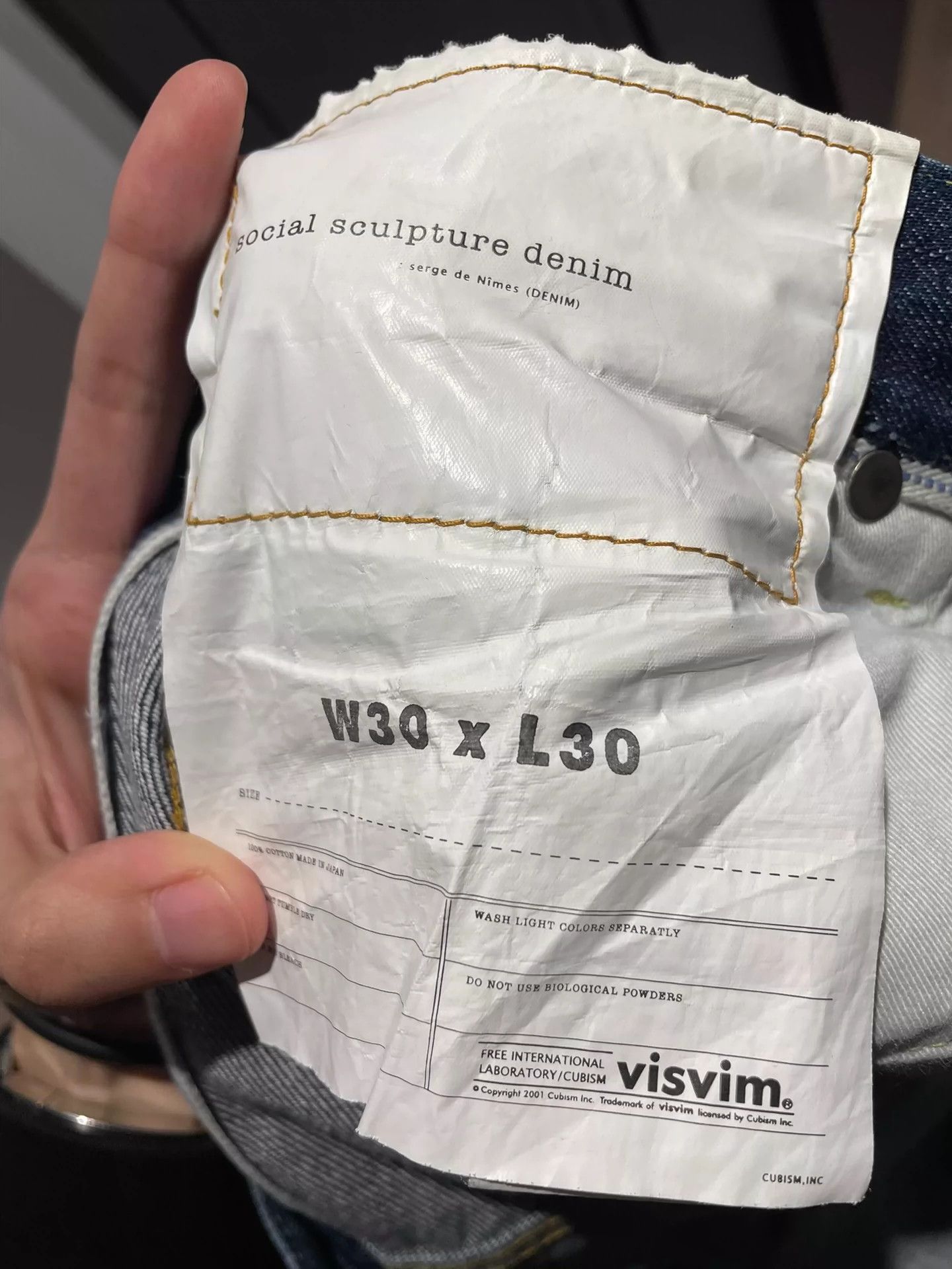 Visvim VISVIM SOCIAL SCULPTURE washed jeans Size US 30 / EU 46 - 3 Thumbnail