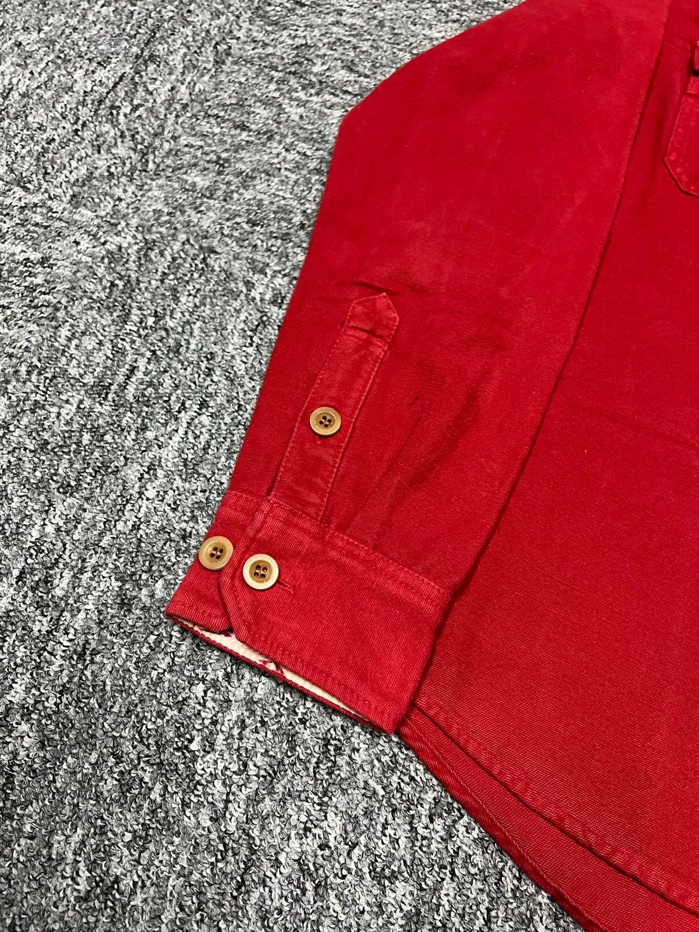 Visvim VISVIM 17SS BLACK ELK FLANNEL cuff flanged bloodworm dyed flannel shirt Size US M / EU 48-50 / 2 - 7 Thumbnail