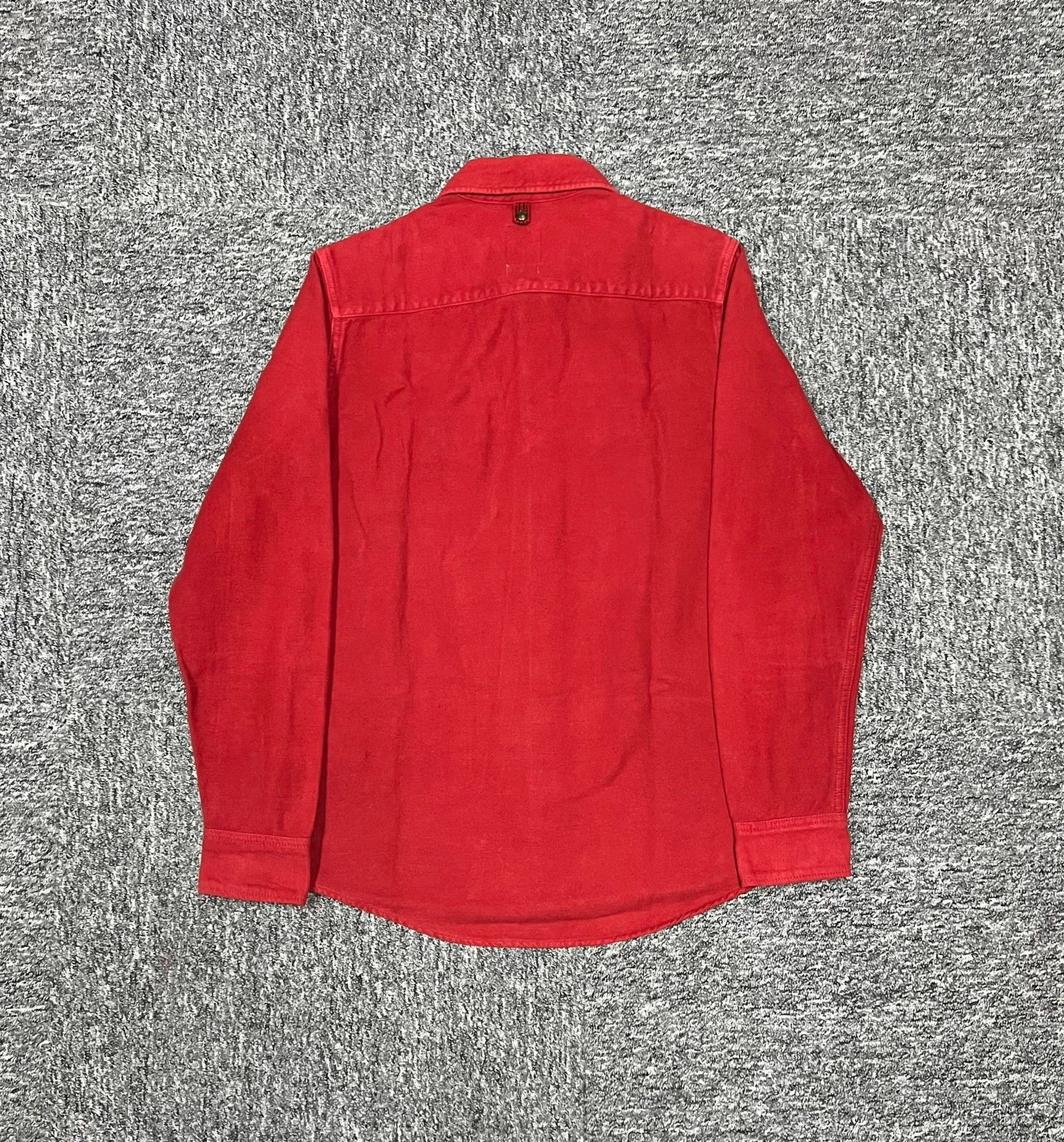 Visvim VISVIM 17SS BLACK ELK FLANNEL cuff flanged bloodworm dyed flannel shirt Size US M / EU 48-50 / 2 - 2 Thumbnail