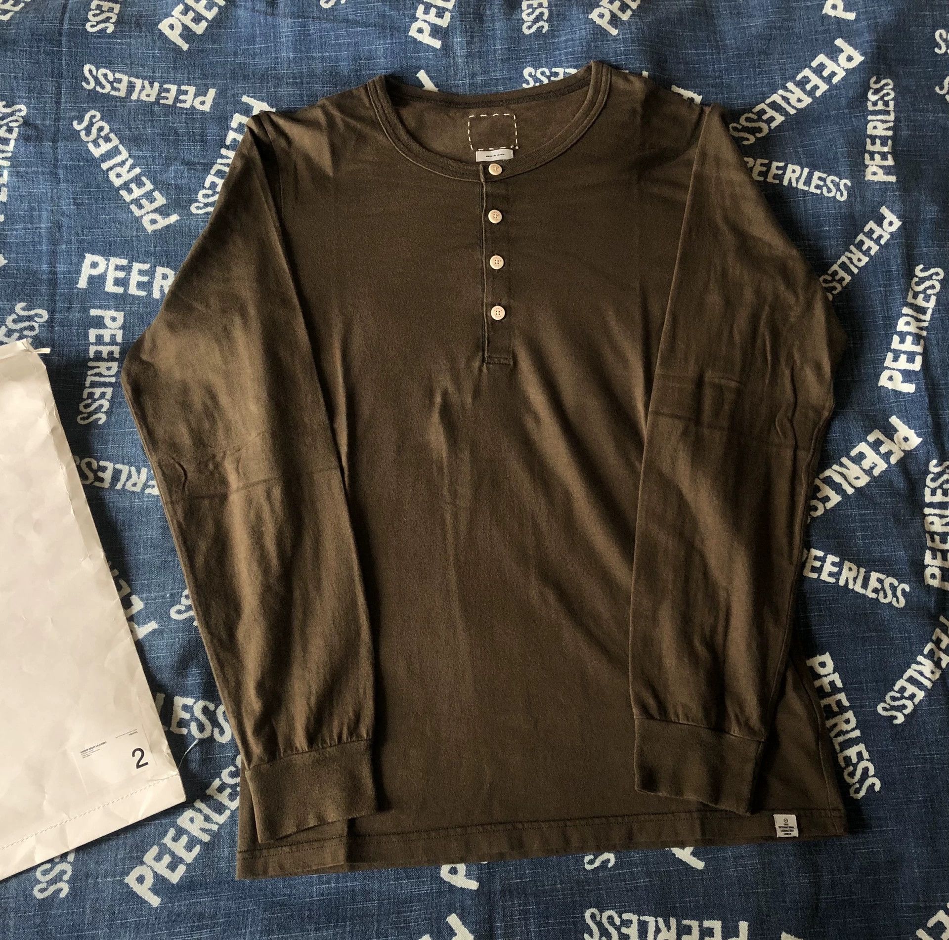 Visvim Visvim 15AW D.Scoop Henley L/S （Luxsic） Size US M / EU 48-50 / 2 - 2 Thumbnail