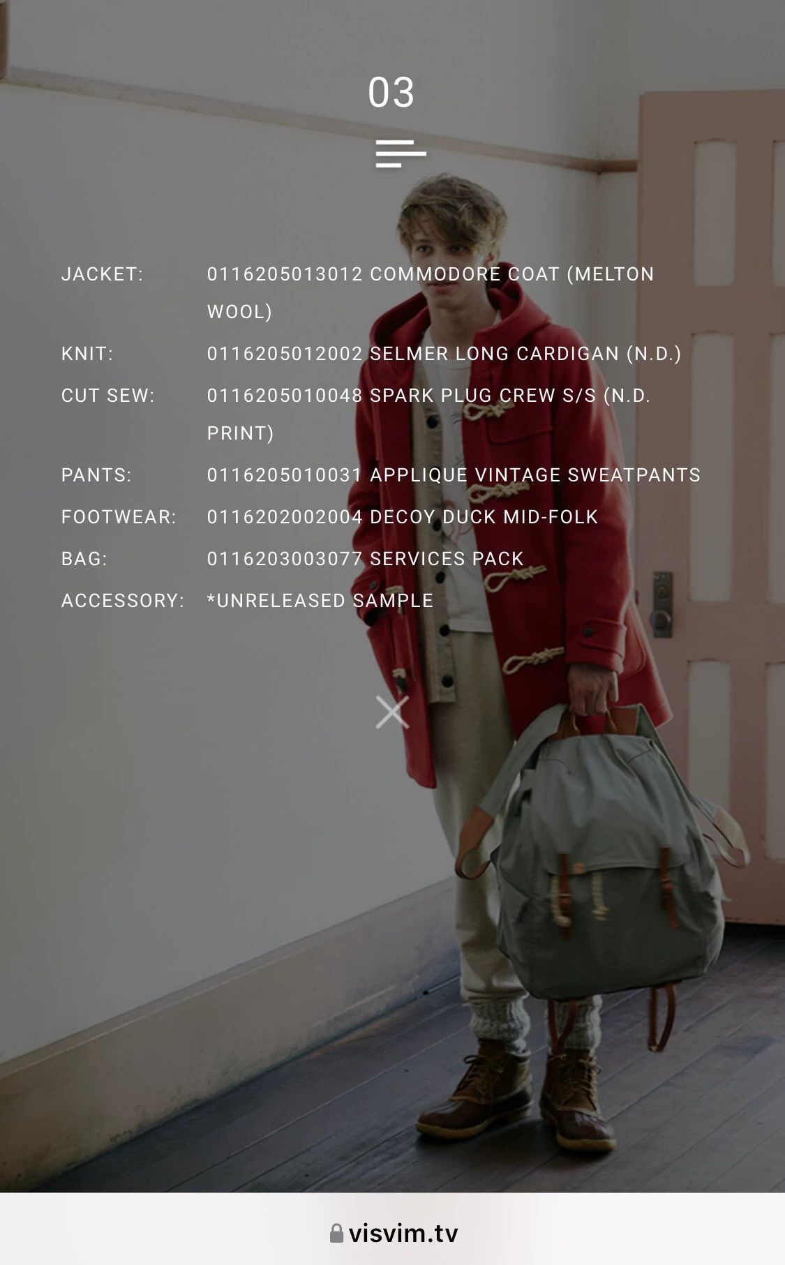 Visvim Visvim 16AW Commodore Coat （Melton Wool） Size US M / EU 48-50 / 2 - 8 Thumbnail