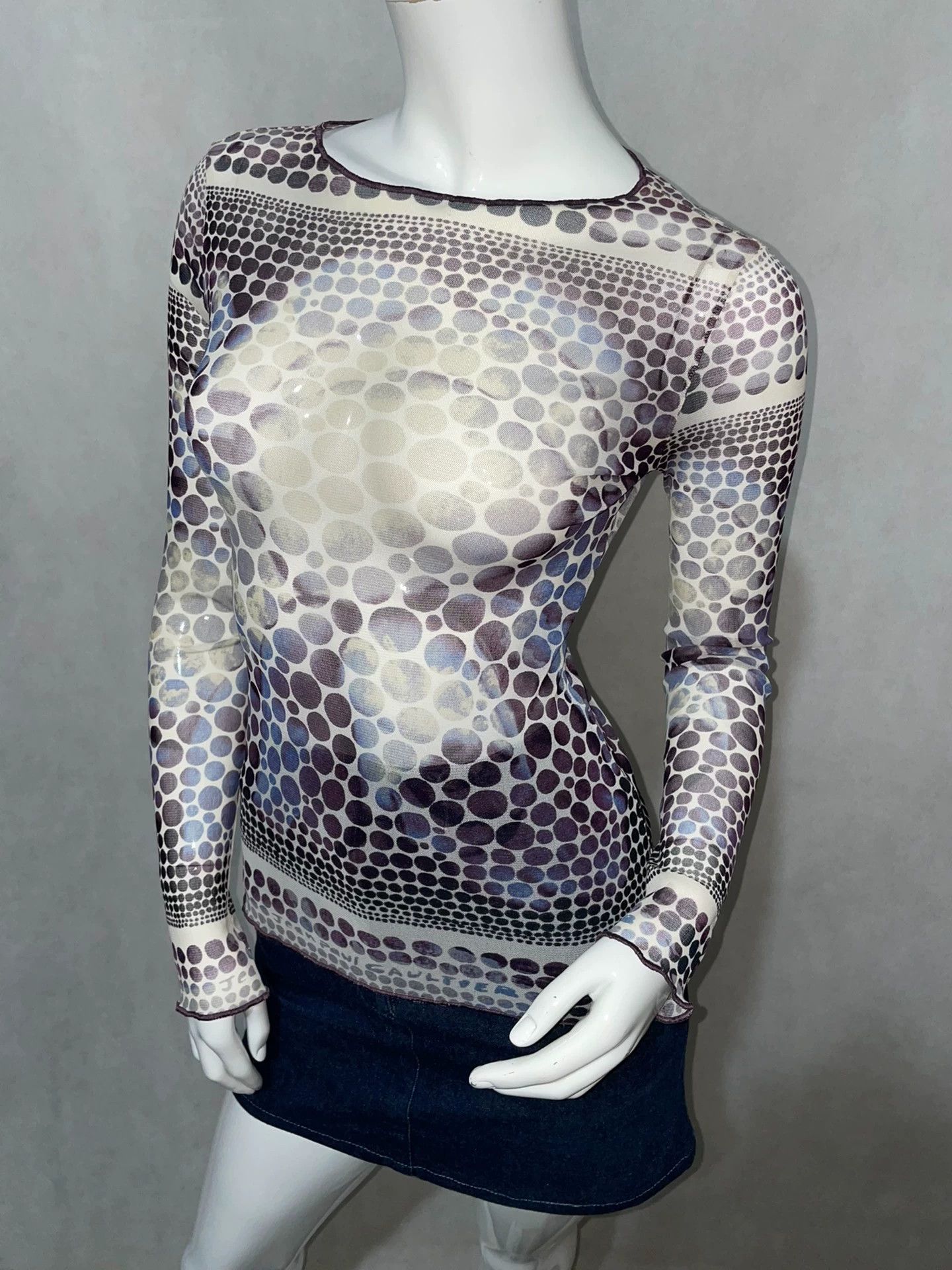 Jean Paul Gaultier Jean Paul Gaultier Mesh tattooed clothes Size US M / EU 48-50 / 2 - 3 Thumbnail
