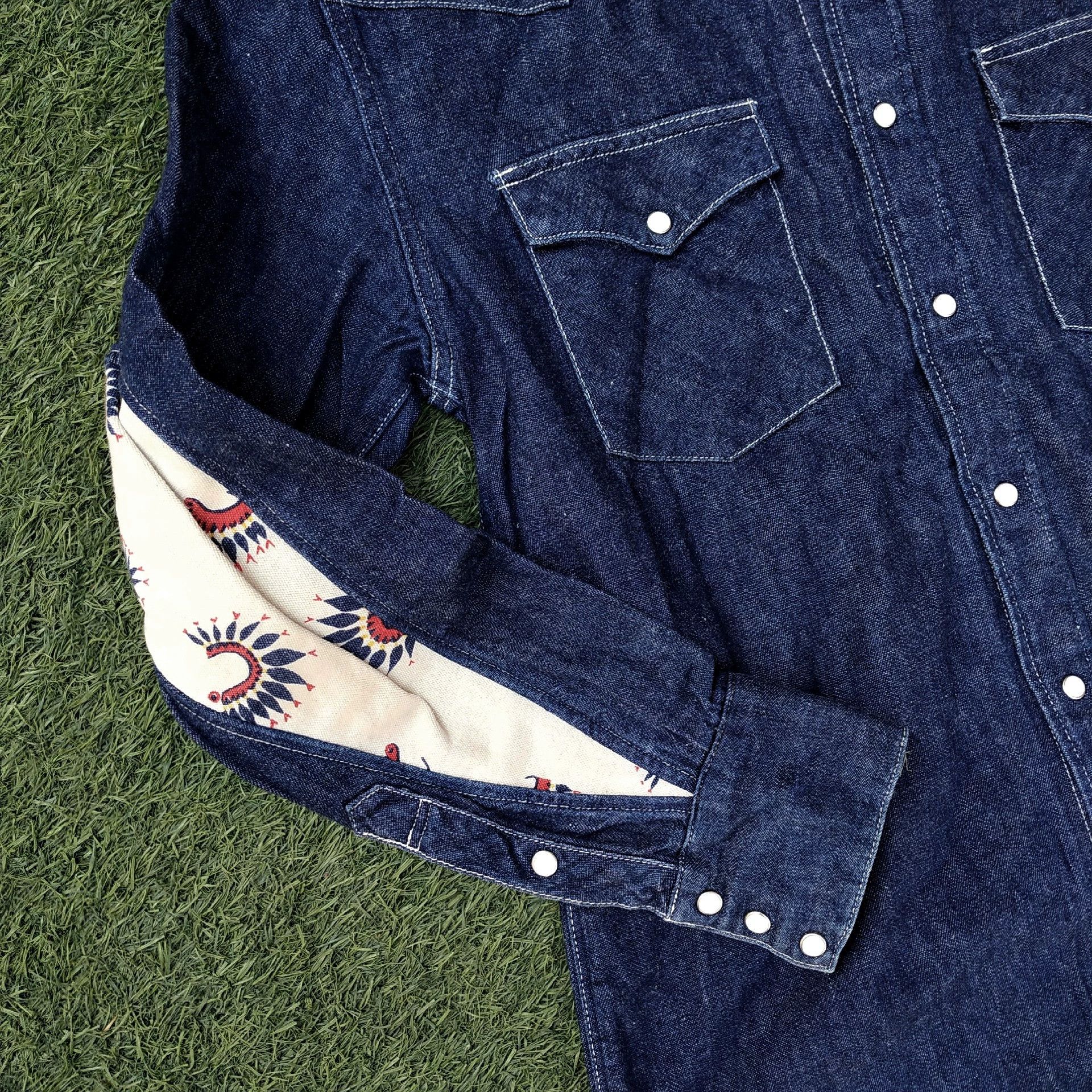 Visvim Visvim drop sleeve denim shirt Size US M / EU 48-50 / 2 - 3 Thumbnail