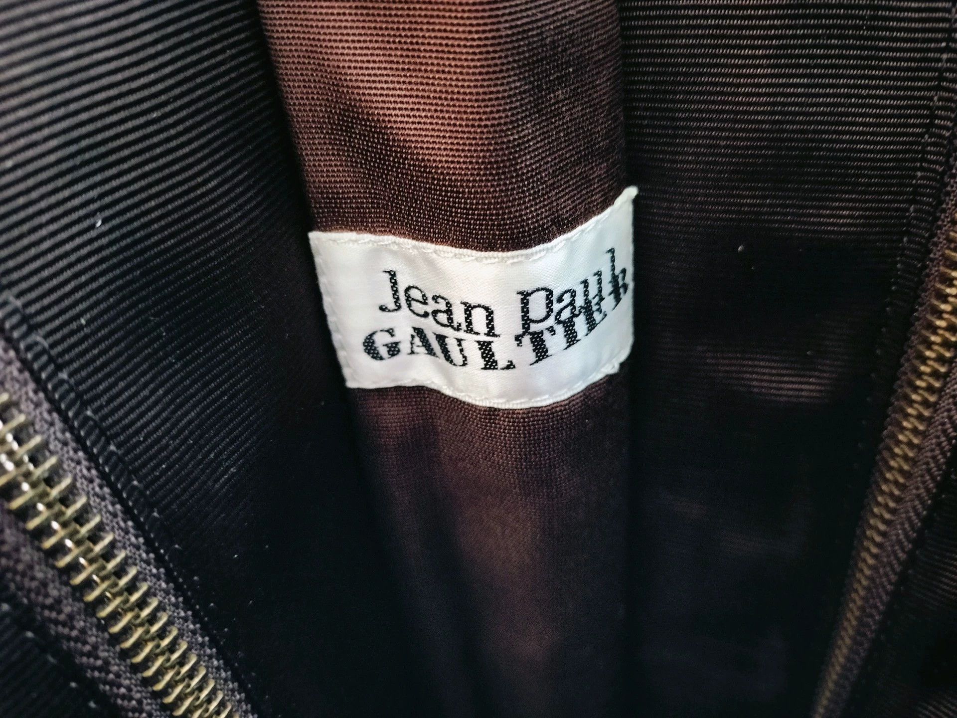 Jean Paul Gaultier ジップ ショルダーバッグ Jean Paul Gaultier Jean Paul Gaultier Jade worm Zipper bag