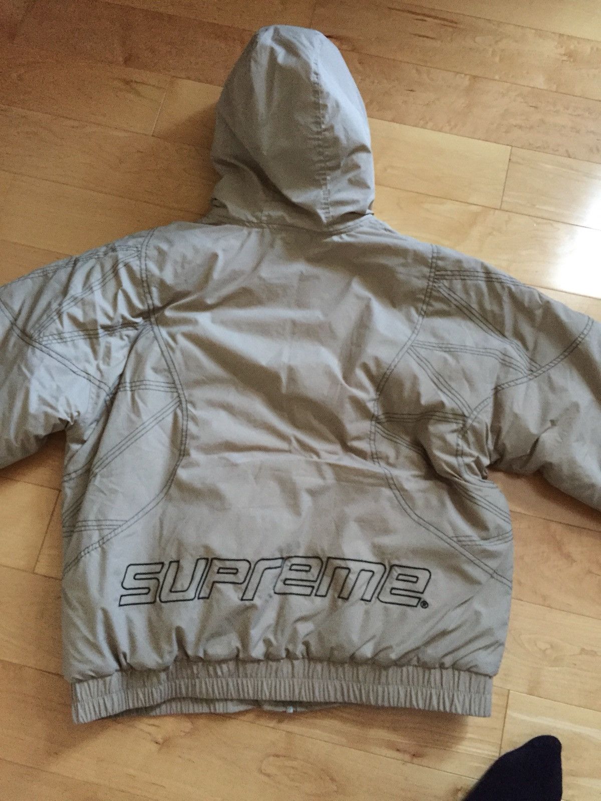 Supreme Zig Zag Stitch Puffy Jacket | Grailed