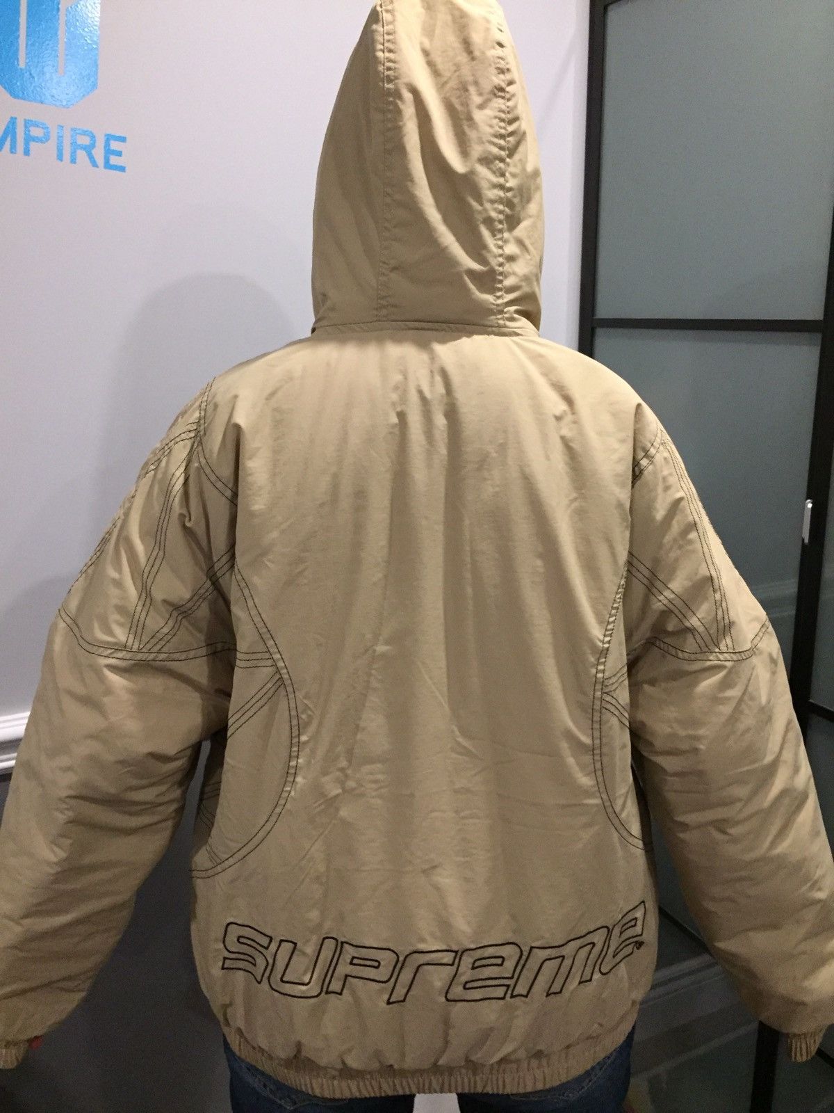 Supreme Zig Zag Stitch Puffy Jacket Grailed