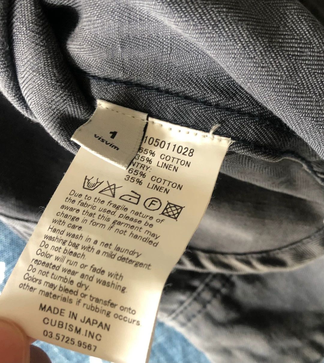 Visvim Visvim 15SS Wally Shirt C/LI Herringbone Size US S / EU 44-46 / 1 - 6 Thumbnail
