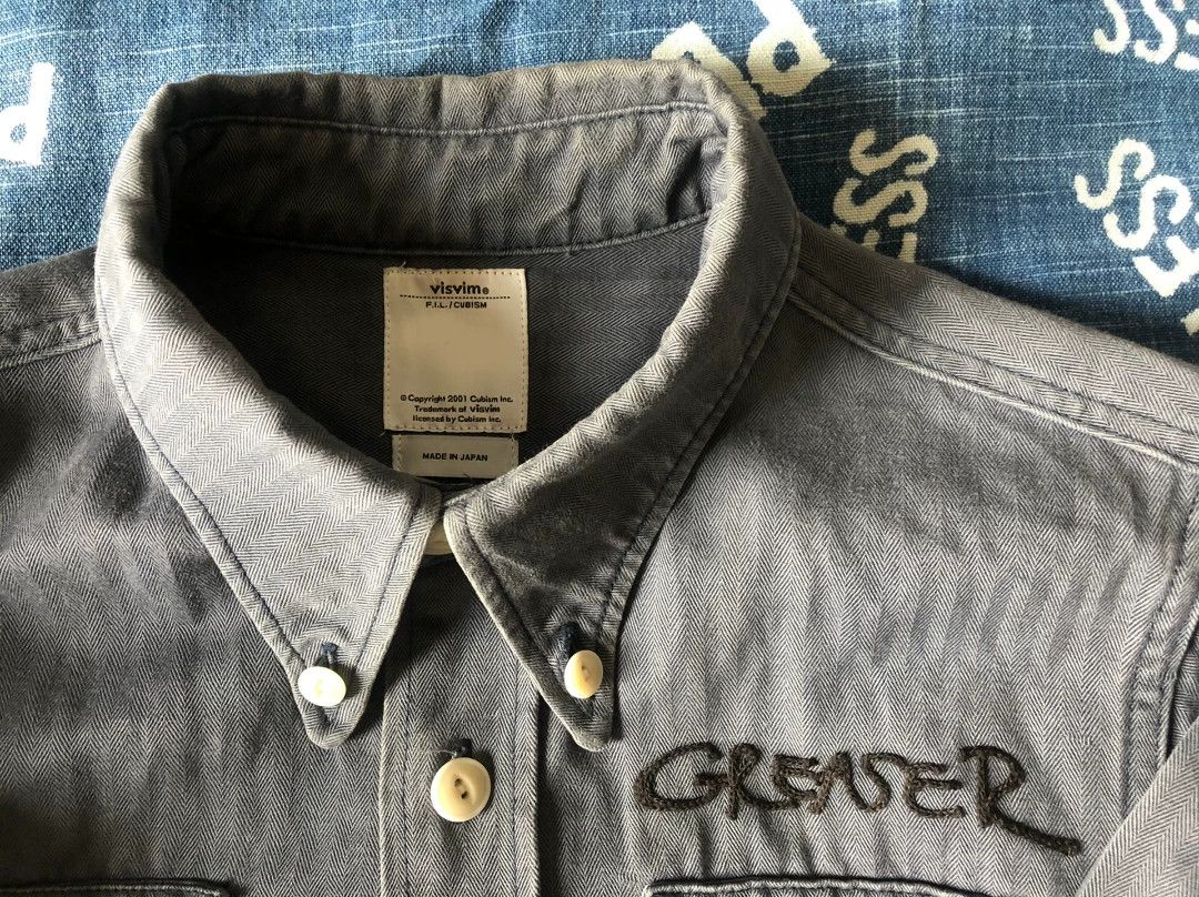 Visvim Visvim 15SS Wally Shirt C/LI Herringbone Size US S / EU 44-46 / 1 - 2 Thumbnail