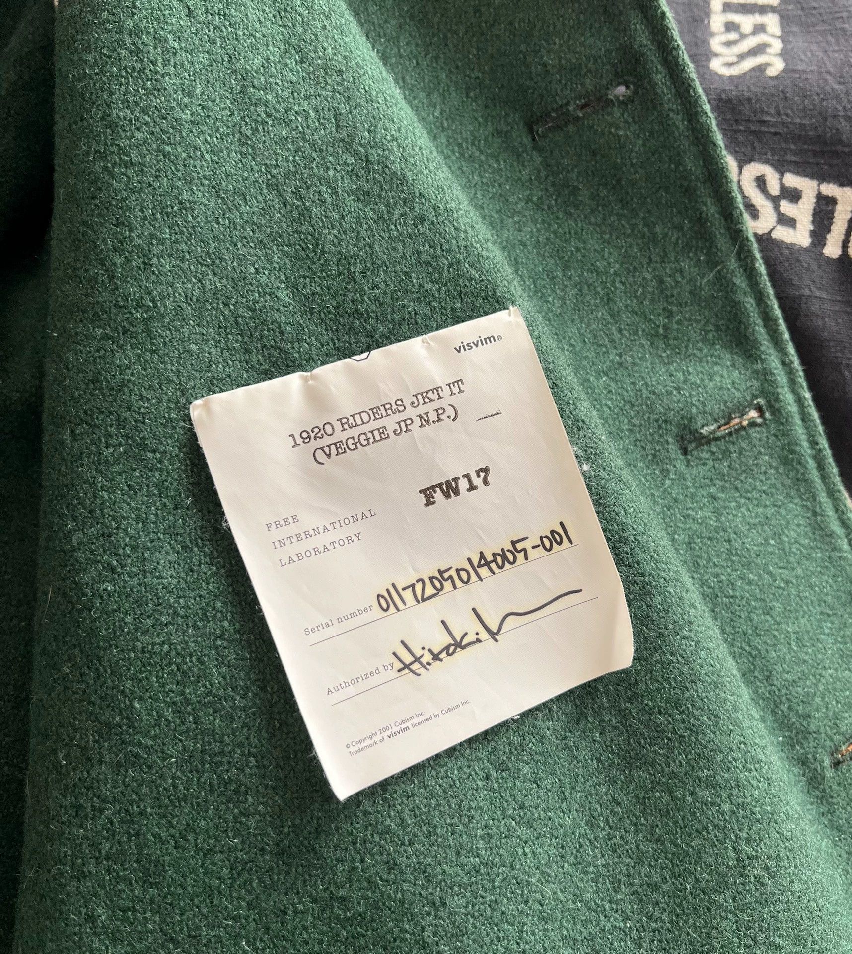 Visvim Visvim 17AW 1920 Riders JKT IT（Veggie JP N.P.） Size US S / EU 44-46 / 1 - 3 Thumbnail