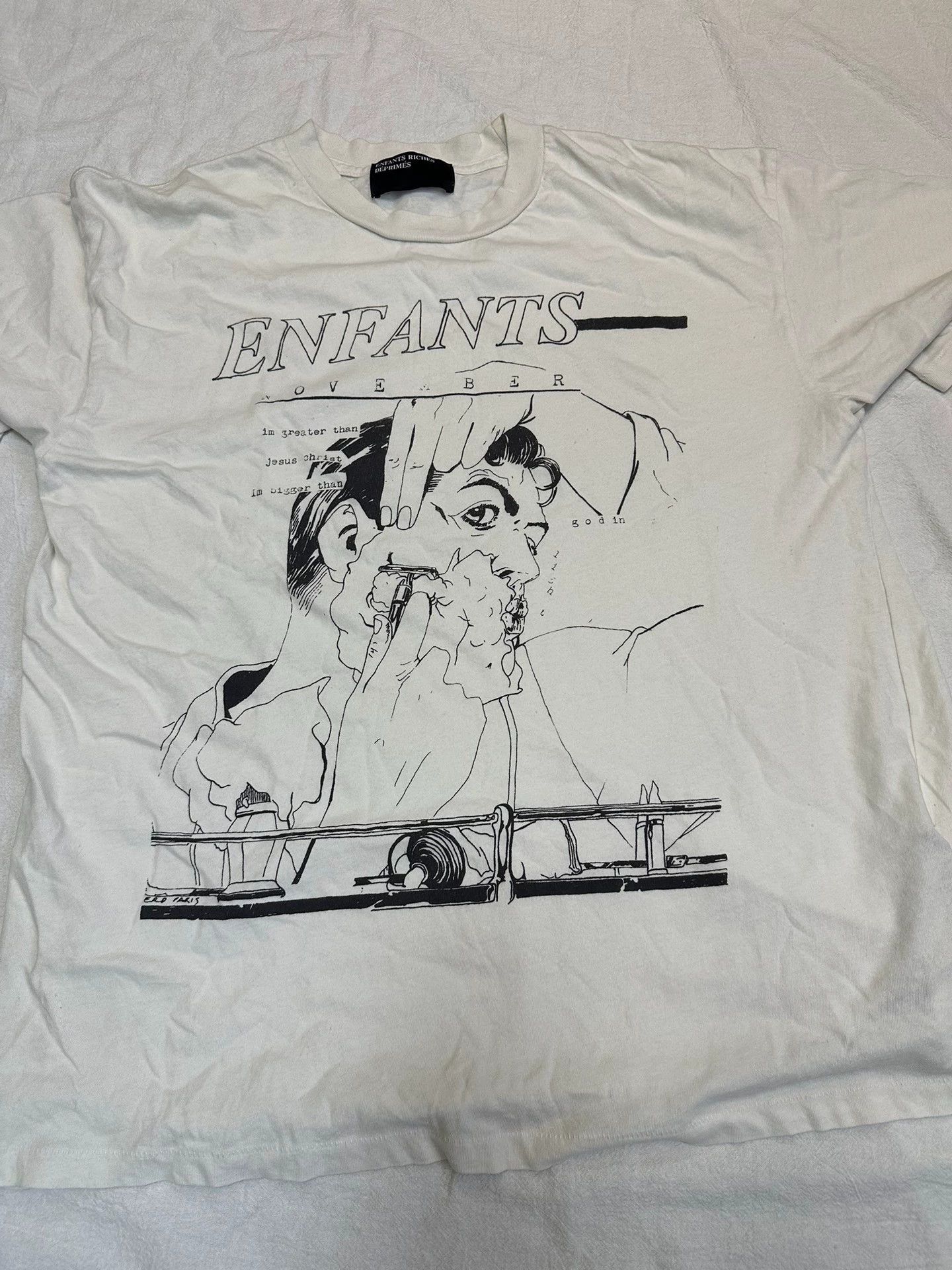 Enfants Riches Deprimes Enfants Riches Deprimes Shaving printed short sleeves Size US S / EU 44-46 / 1 - 2 Thumbnail