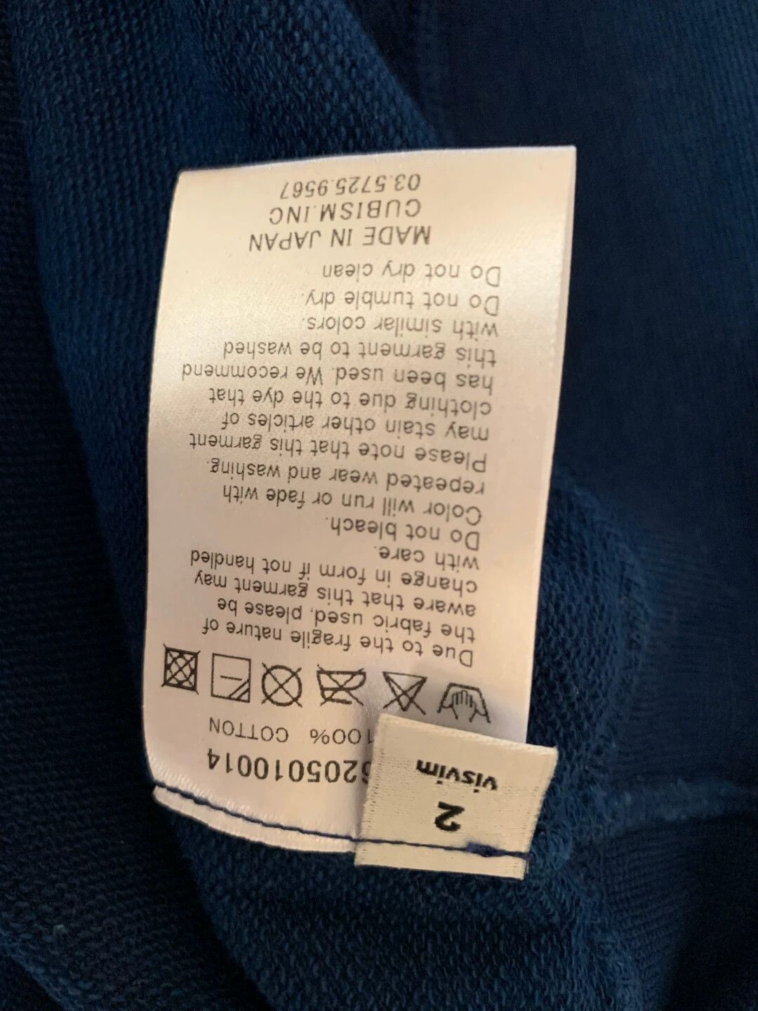 Visvim visvim indigo raglan henley（GIZA） Size US M / EU 48-50 / 2 - 6 Thumbnail