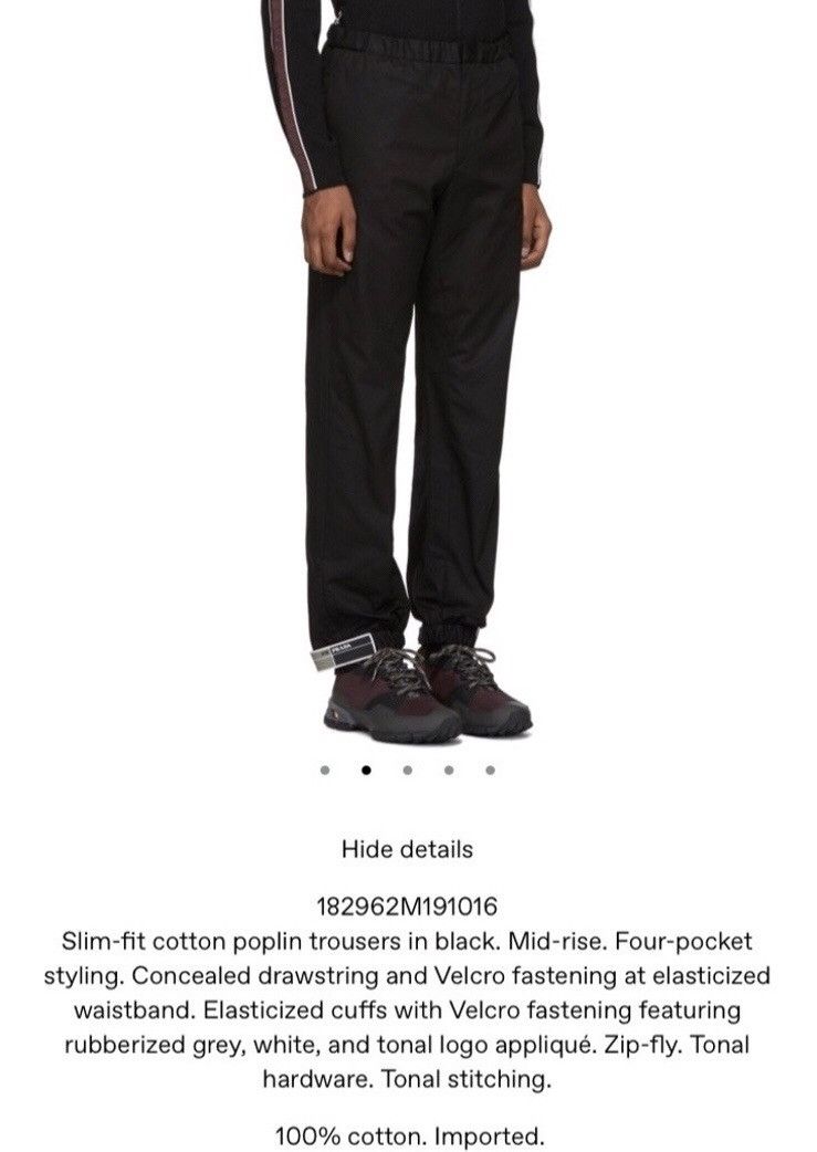 Prada Prada Cotton Joggers Size US 34 / EU 50 - 7 Thumbnail