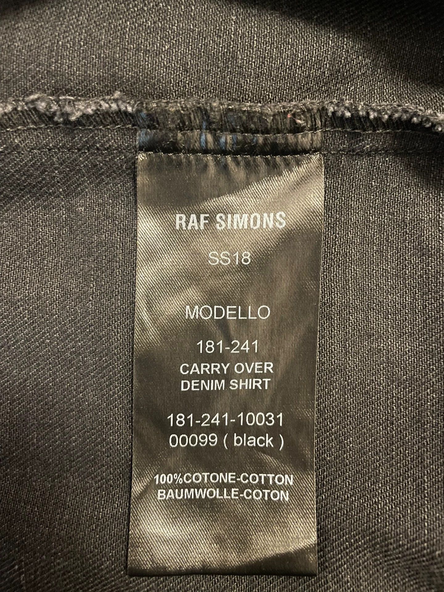 Raf Simons Raf Simons SS18 Blade Runner denim shirt -DMC Size US S / EU 44-46 / 1 - 6 Thumbnail