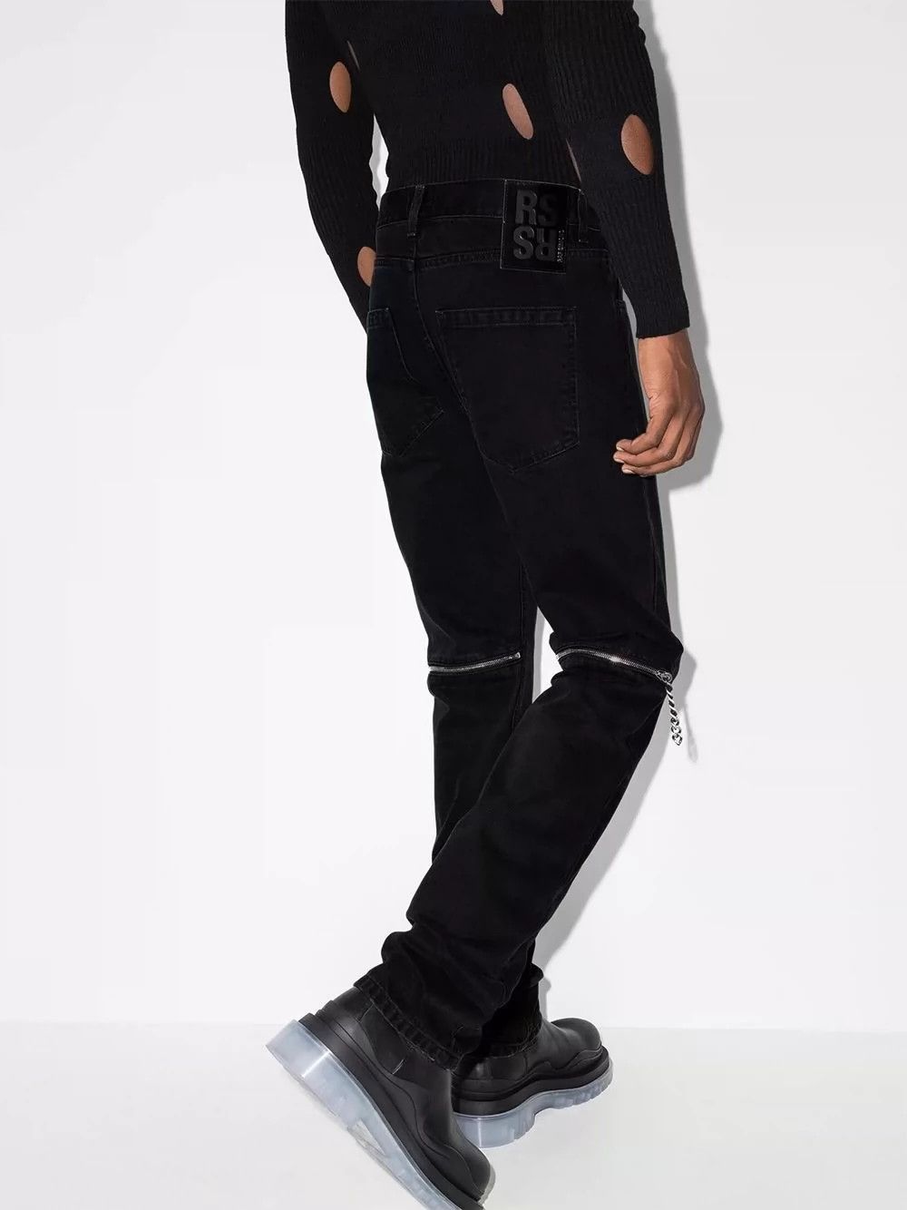 Raf Simons Raf Simons 20AW Black Back Zipper Jeans -DMC Size US 28 / EU 44 - 8 Thumbnail
