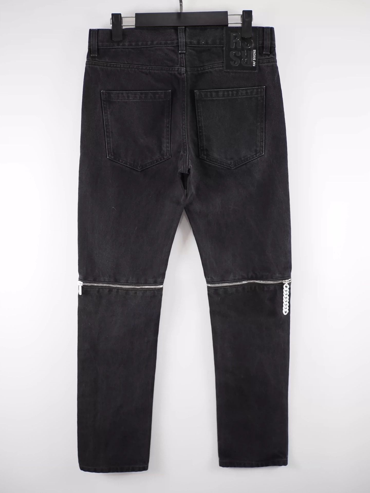 Raf Simons Raf Simons 20AW Black Back Zipper Jeans -DMC Size US 28 / EU 44 - 2 Thumbnail