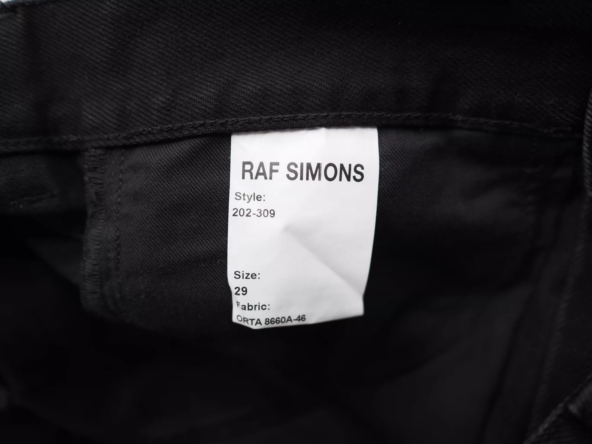 Raf Simons Raf Simons 20AW Black Back Zipper Jeans -DMC Size US 28 / EU 44 - 7 Thumbnail