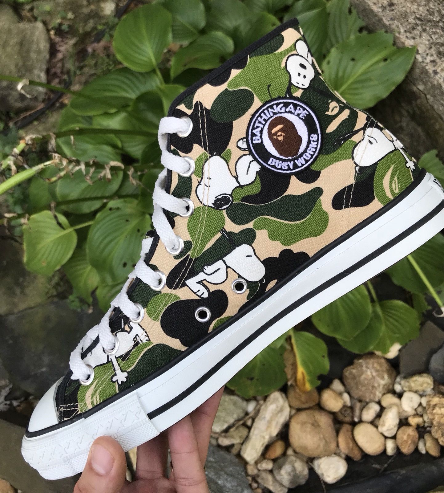 Converse hot sale bape camo