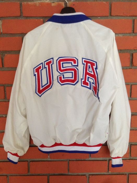 Vintage jacket olympic usa 1988 team big logo usa,made in usa | Grailed