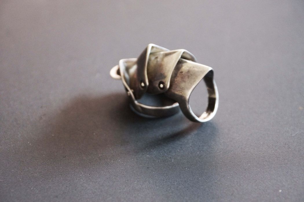 Used B/Standard] Vivienne Westwood Armor Ring Knuckle Duster Silver 925  Unisex Ring No. 11 20413664