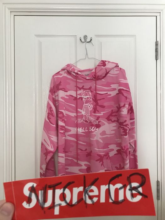 Superrradical pink 2024 camo hoodie