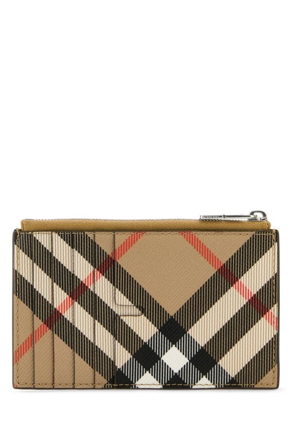 Burberry Printed Canvas Check Card Holder Size ONE SIZE - 5 Thumbnail