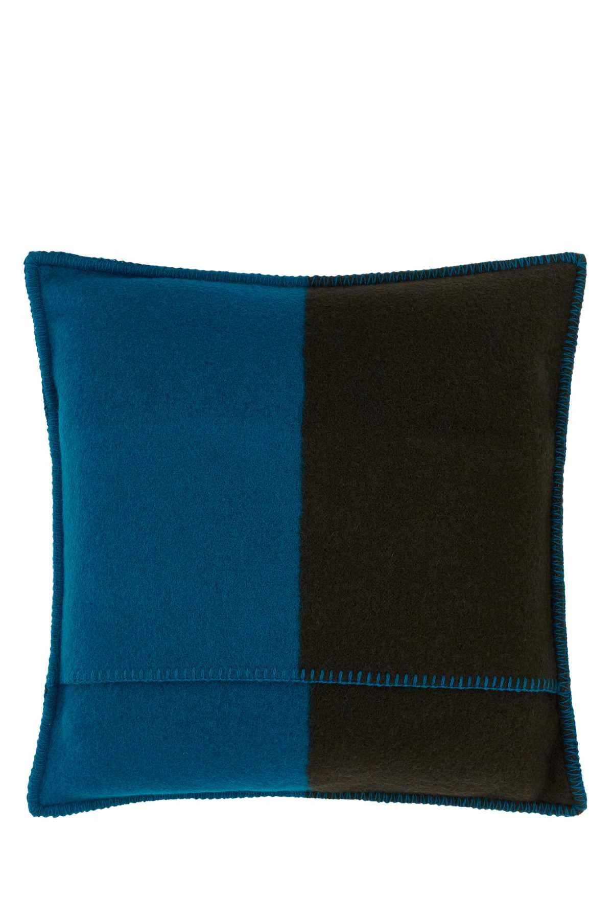 Burberry Two-Tone Wool Pillow Size ONE SIZE - 2 Thumbnail
