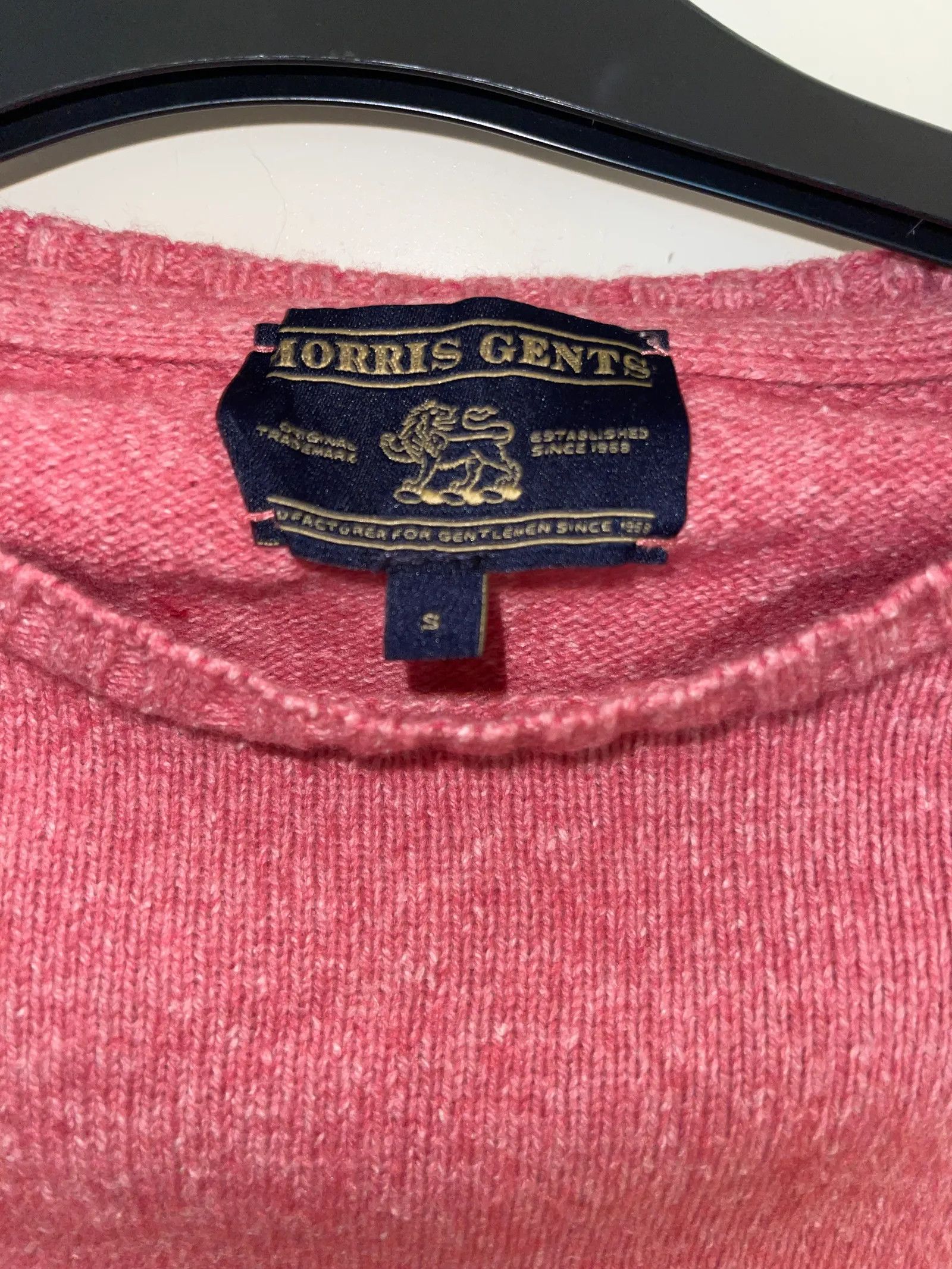 Morris Morris Foreman Merino Crew Neck Pink Sweater Size S / US 4 / IT 40 - 2 Thumbnail