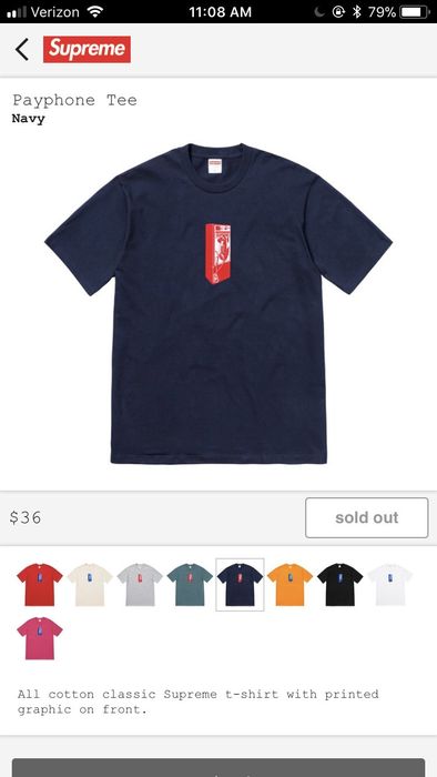 Supreme Supreme Phone Booth Tee Grailed