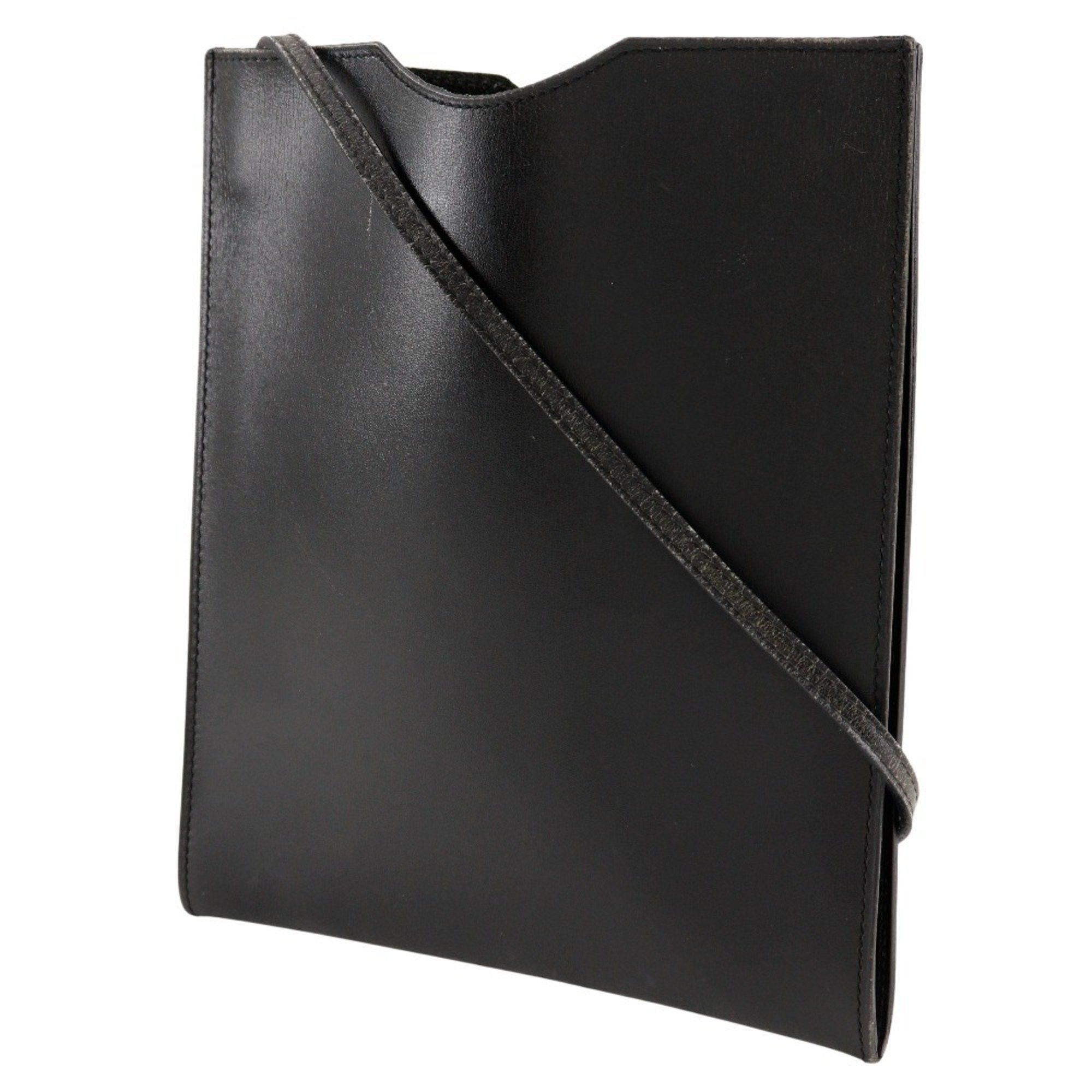 Hermes Hermes Omenitu Shoulder Bag Pochette Calf Black Unisex Size ONE SIZE - 2 Thumbnail