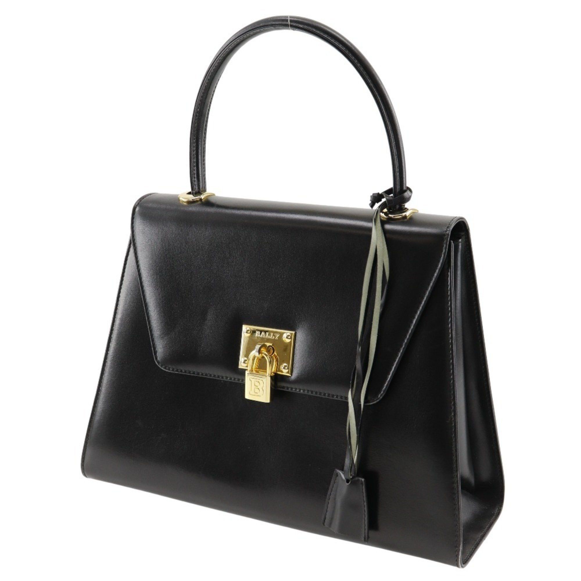 Bally BALLY handbag calfskin black A5 turn lock ladies Size ONE SIZE - 2 Thumbnail