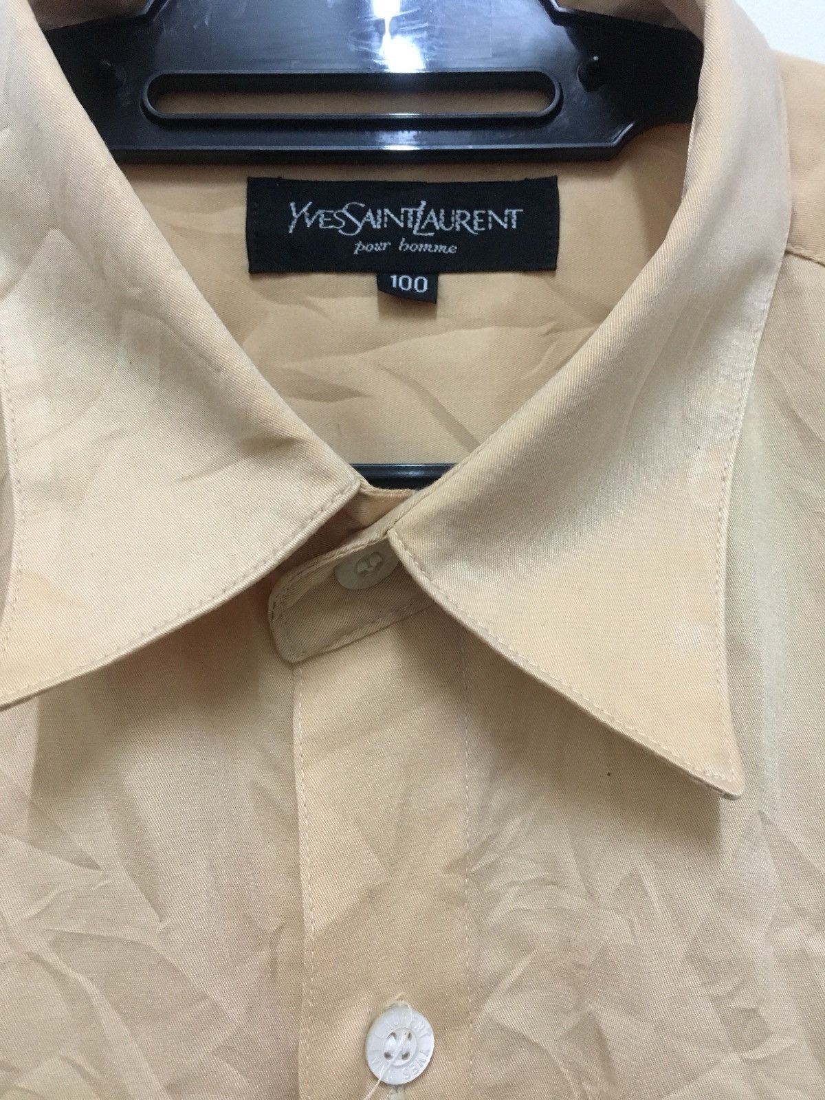 Yves Saint Laurent Vintage Yves Saint Laurent Pour Homme Button Up Long Sleeve Size US XL / EU 56 / 4 - 4 Thumbnail