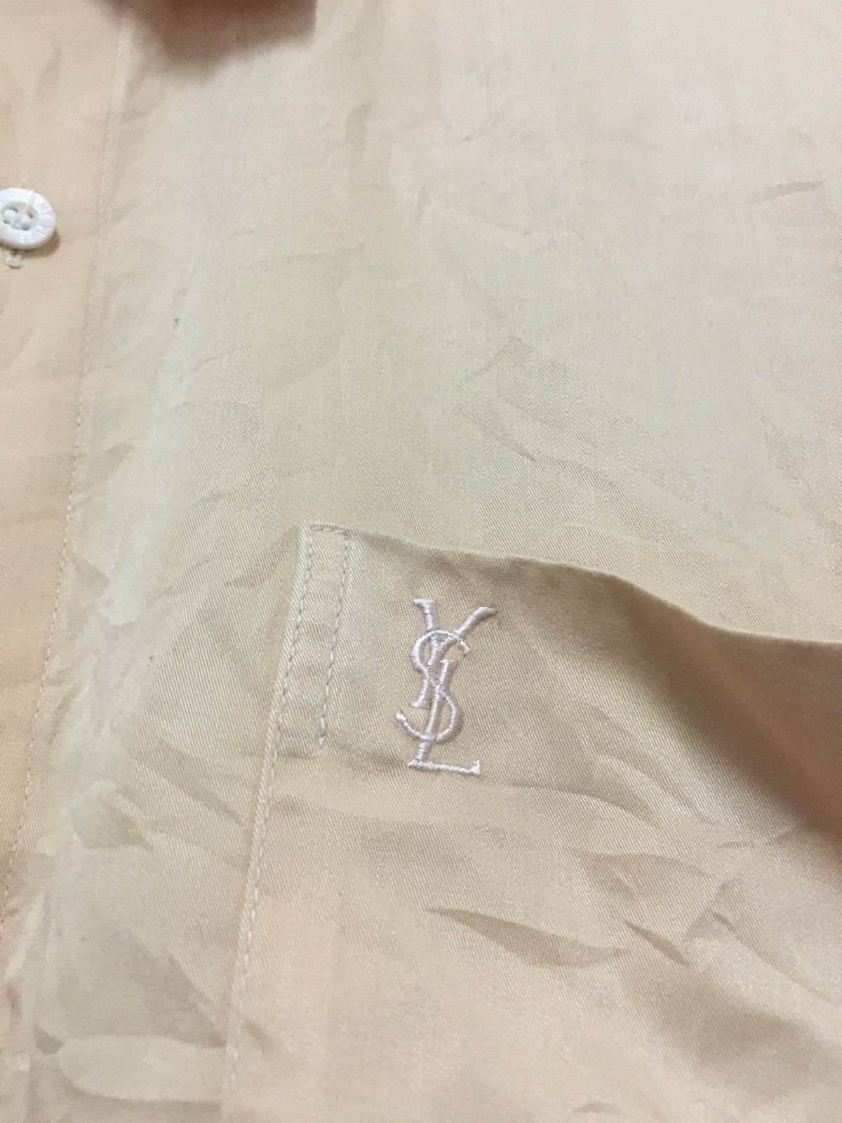 Yves Saint Laurent Vintage Yves Saint Laurent Pour Homme Button Up Long Sleeve Size US XL / EU 56 / 4 - 3 Thumbnail