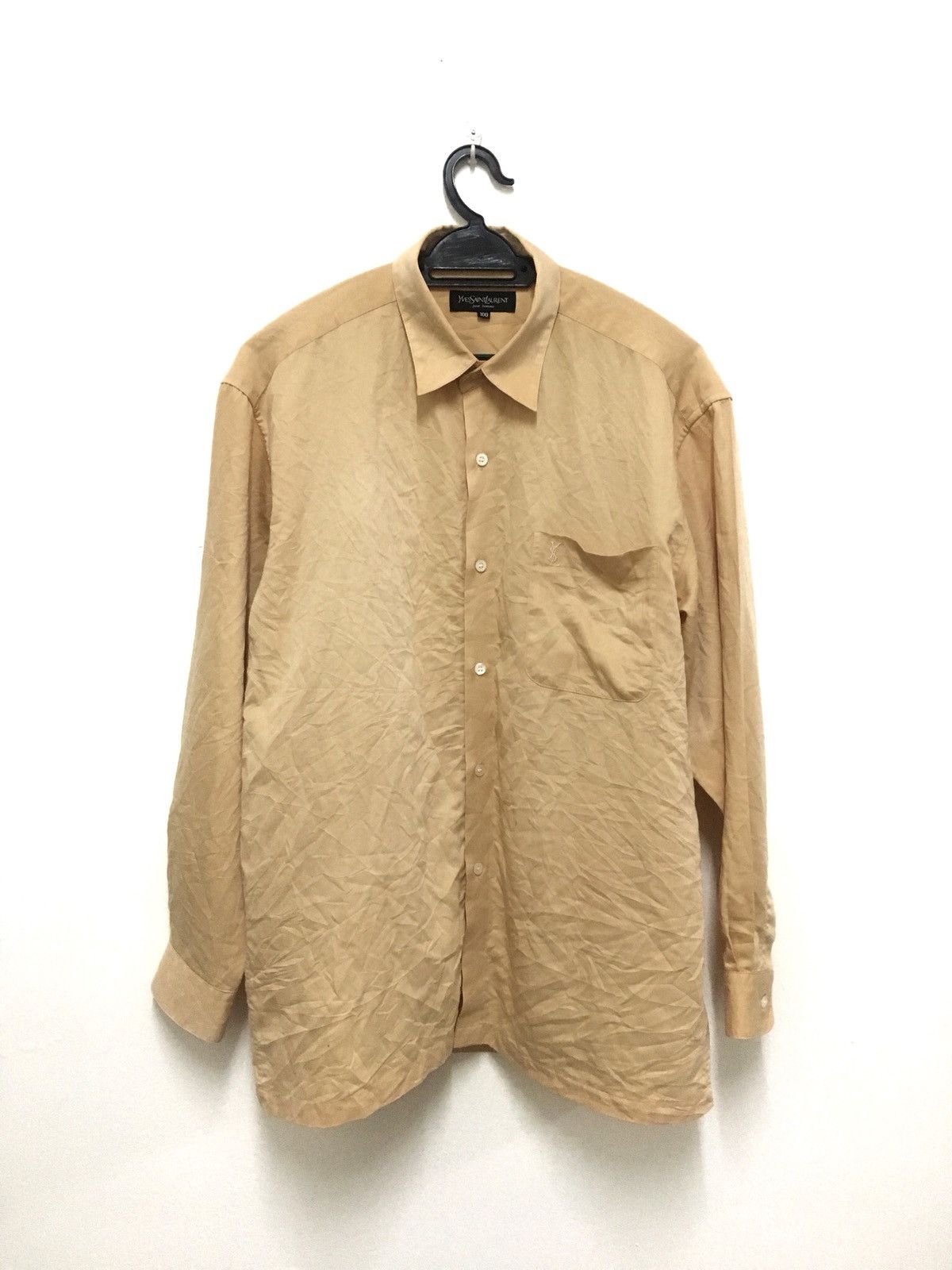 Yves Saint Laurent Vintage Yves Saint Laurent Pour Homme Button Up Long Sleeve Size US XL / EU 56 / 4 - 1 Thumbnail
