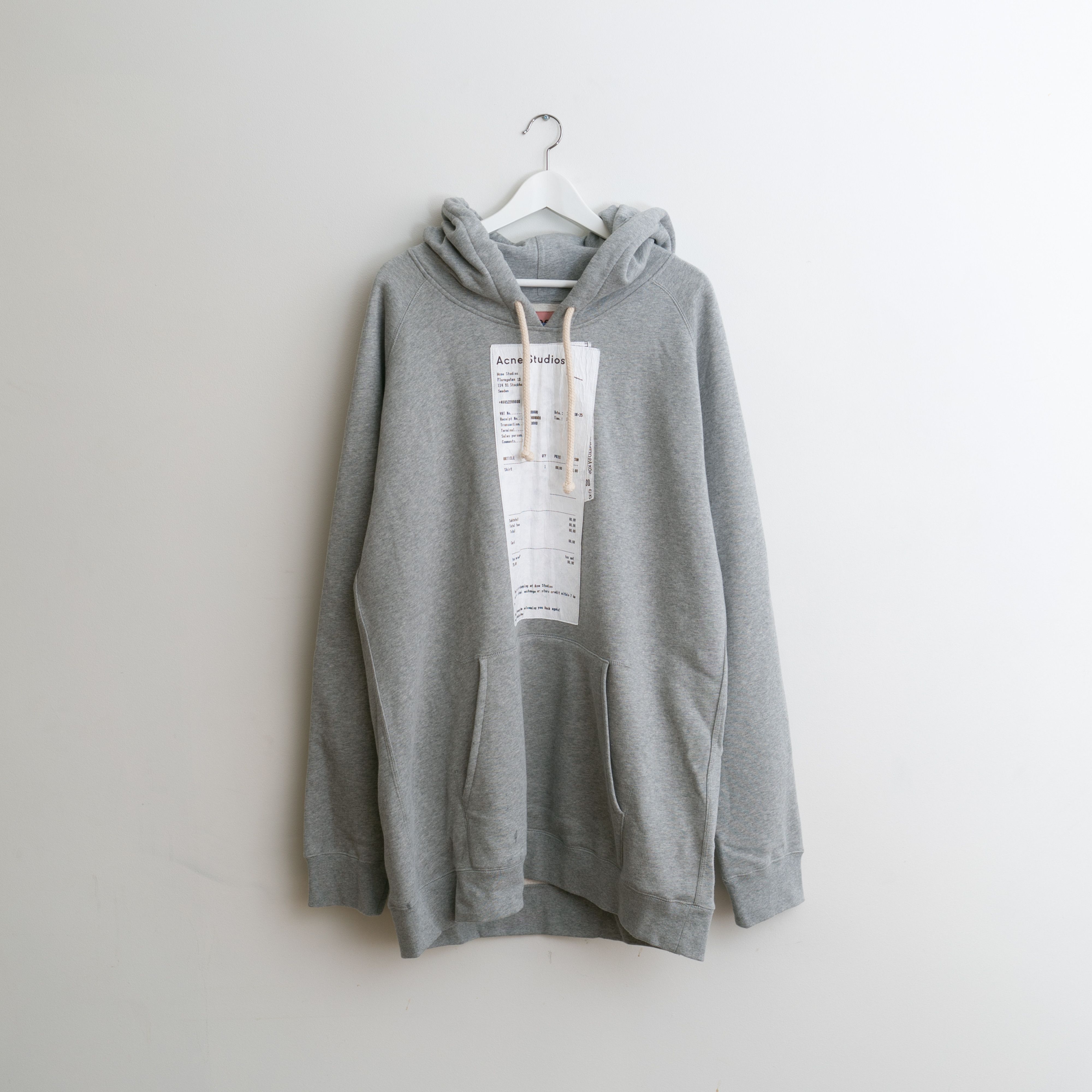 Acne Studios FW18 Receipt Hoodie | Grailed