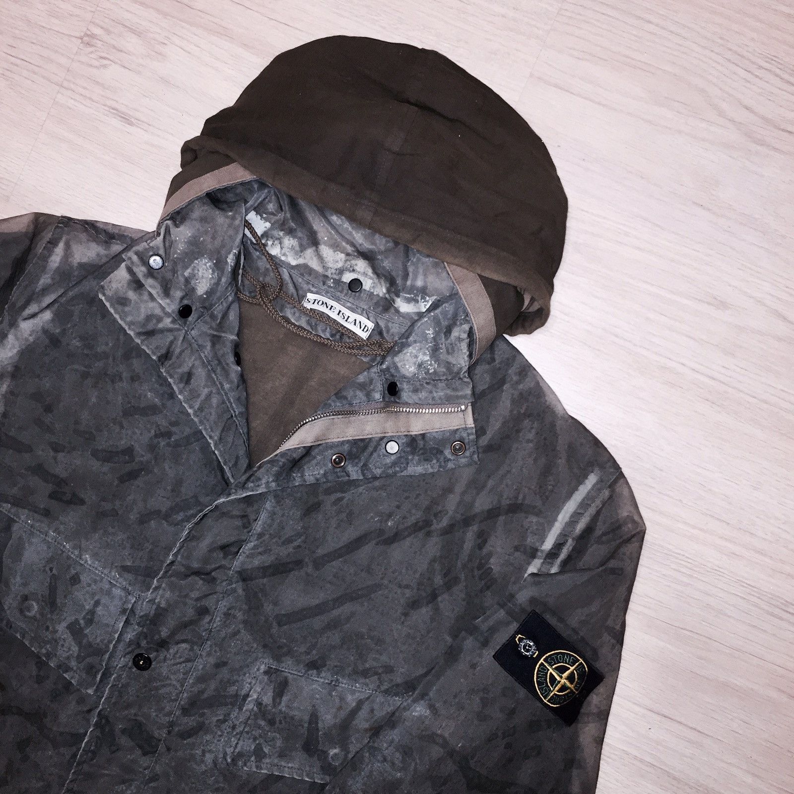 Stone island membrana 3l with dust colour finish on sale