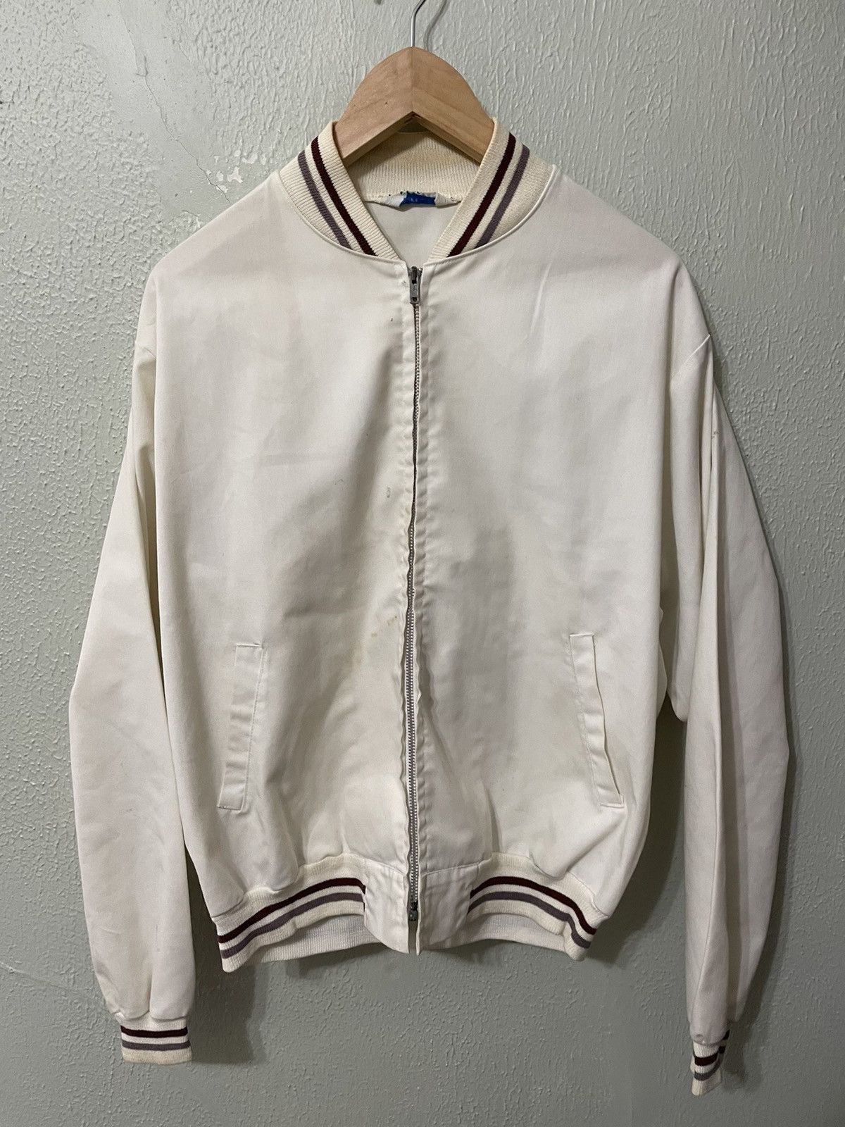 Vintage Vintage 1970s Sailing White Boating Jacket Size US L / EU 52-54 / 3 - 5 Thumbnail