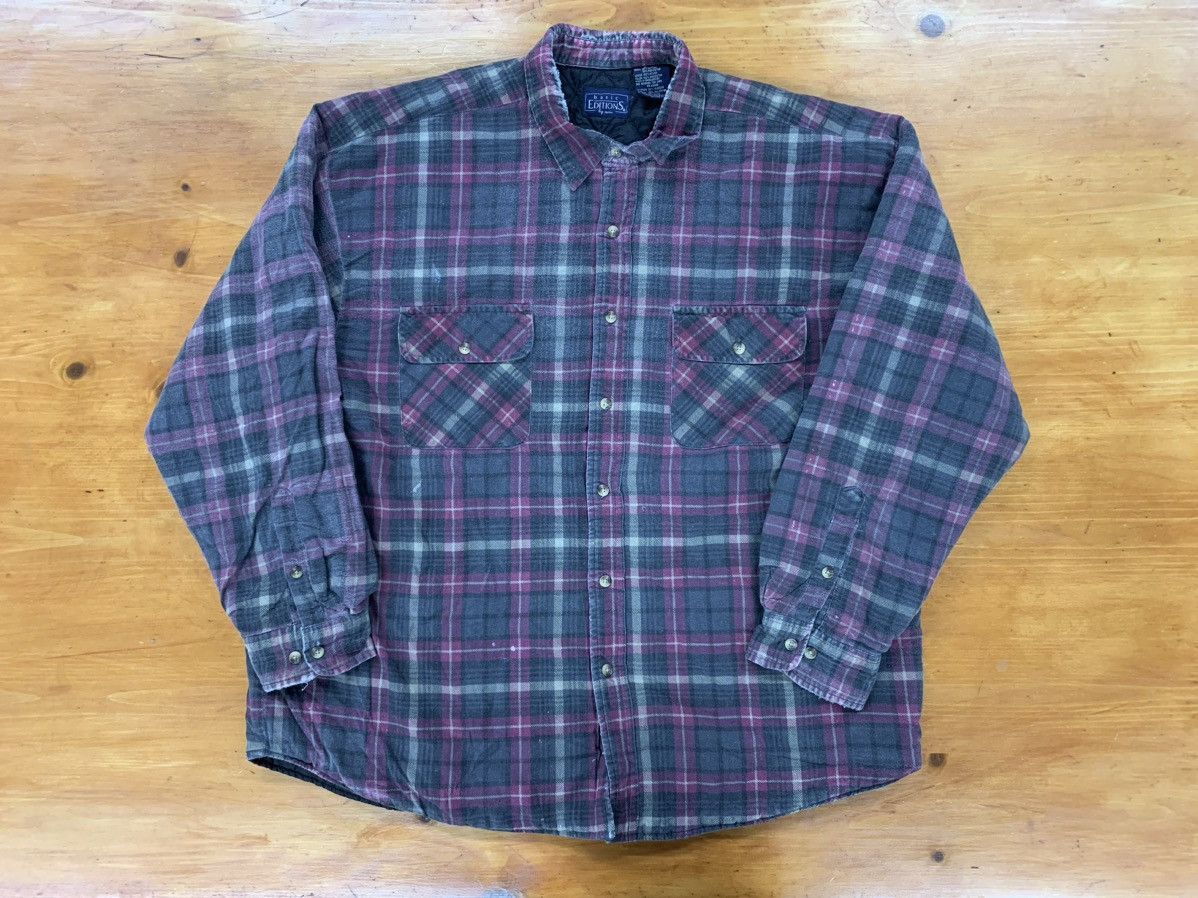 Vintage Vintage Flannel Basic Editions Quilted Insulated Flannel Size US XXL / EU 58 / 5 - 1 Thumbnail