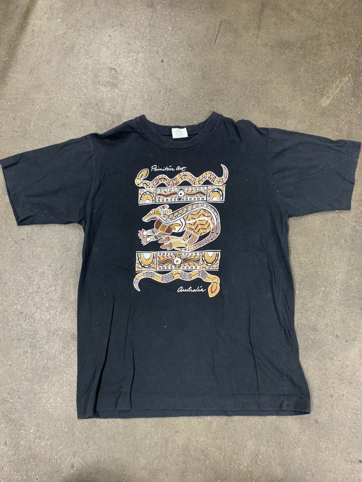 Vintage Vintage Aboriginal Art T-Shirt Size US L / EU 52-54 / 3 - 3 Thumbnail