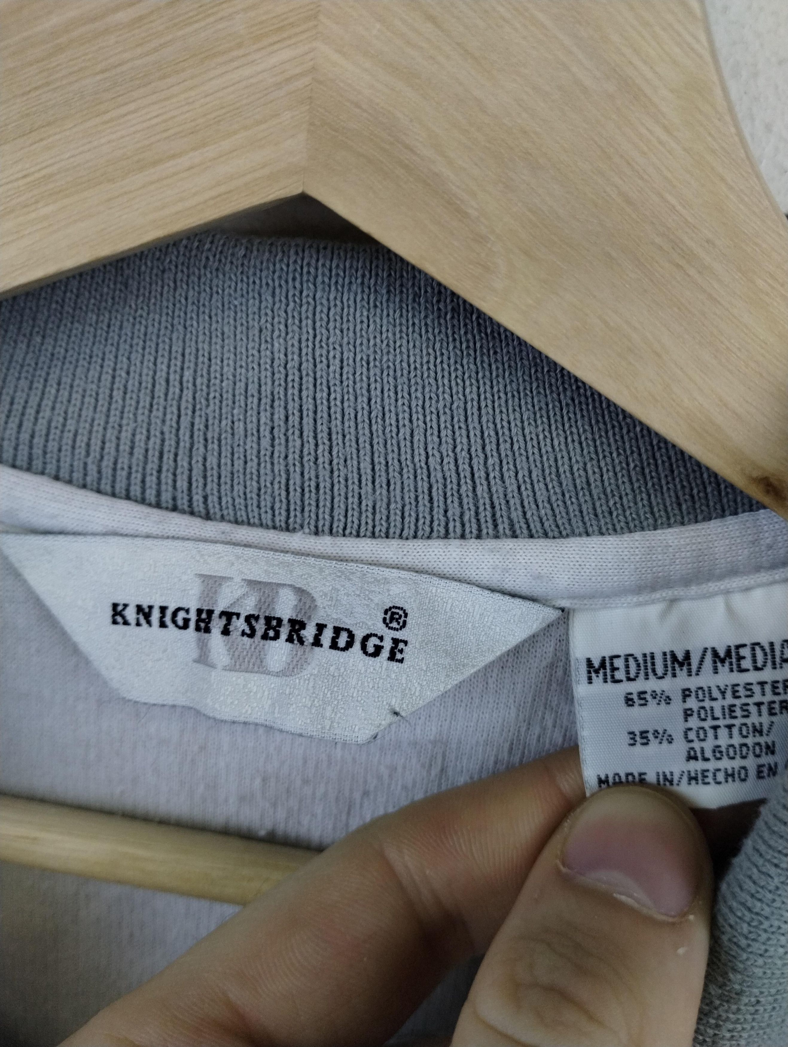 Vintage Vintage 90s KnightsBridge Cut&Sew Polo Size US L / EU 52-54 / 3 - 2 Thumbnail