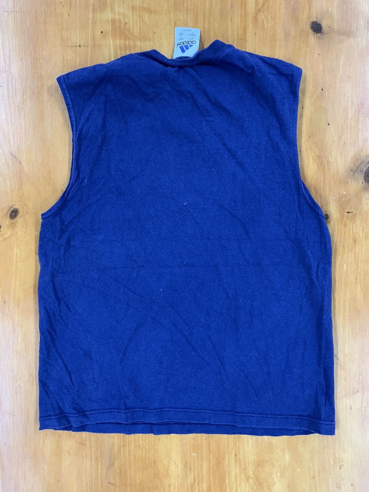 Adidas × Vintage Vintage Adidas Navy Tank Top Size US M / EU 48-50 / 2 - 3 Thumbnail
