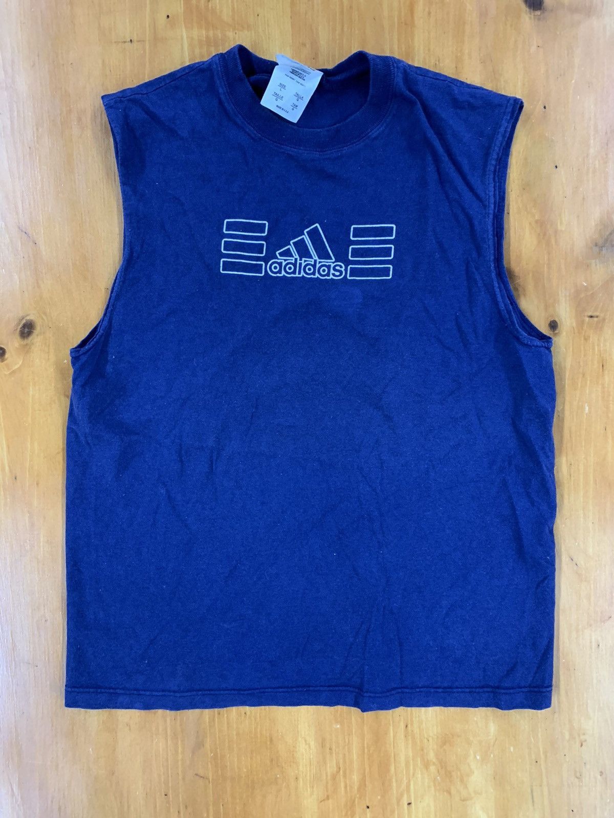 Adidas × Vintage Vintage Adidas Navy Tank Top | Grailed