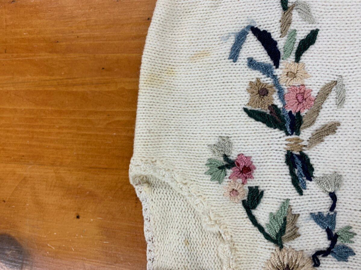 Vintage Vintage Floral Band Knit Sweater Size US S / EU 44-46 / 1 - 8 Thumbnail
