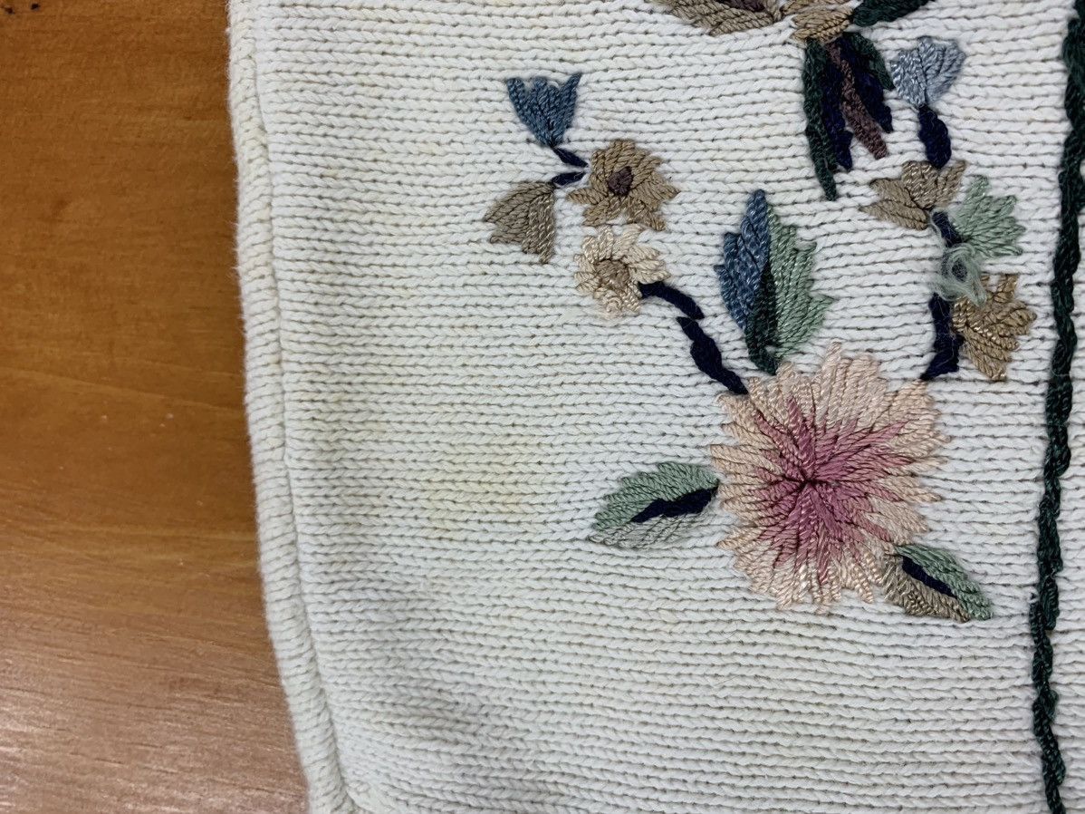 Vintage Vintage Floral Band Knit Sweater Size US S / EU 44-46 / 1 - 6 Thumbnail