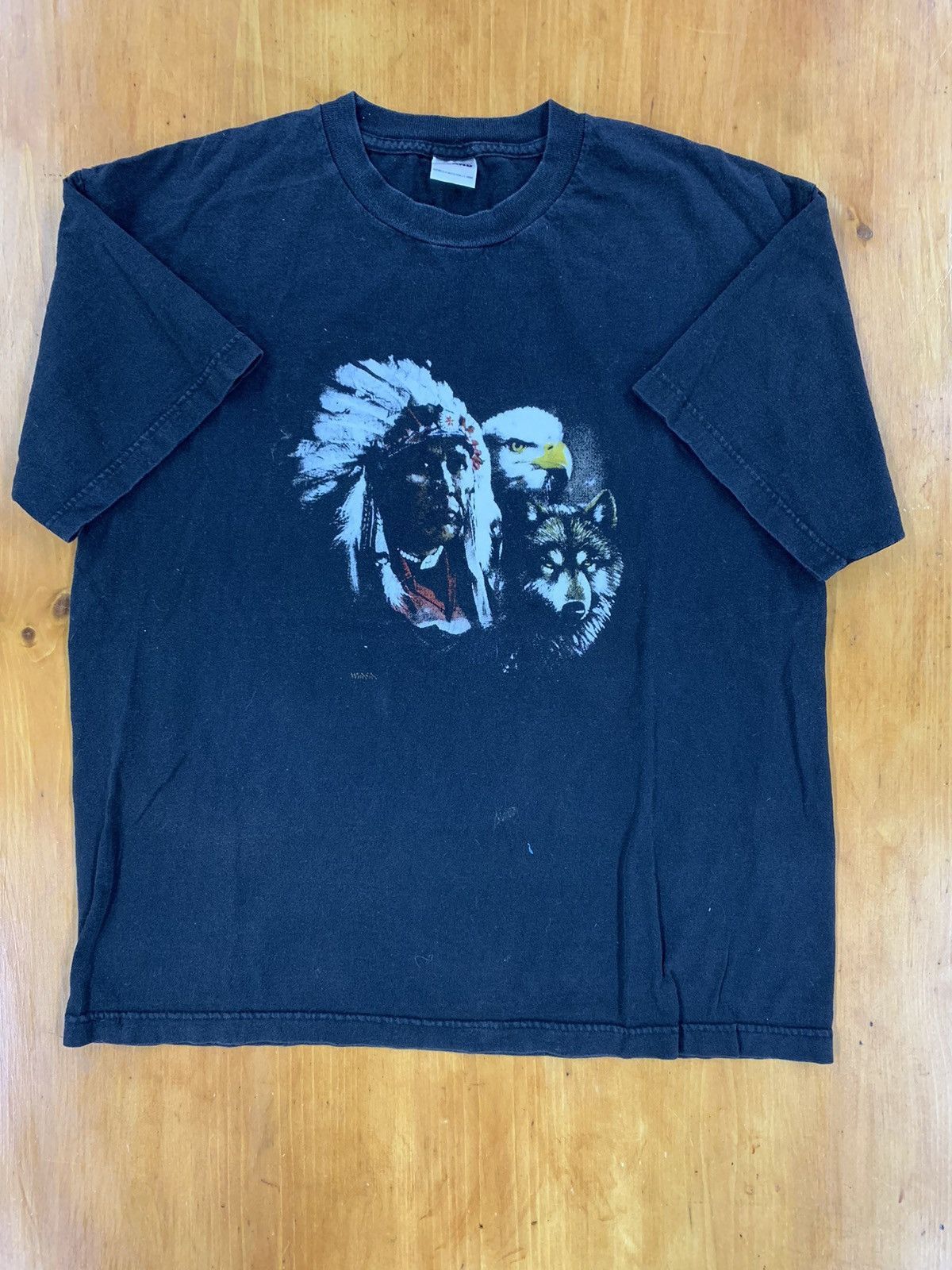 Vintage Vintage Y2K Native Eagle T-Shirt Size US XL / EU 56 / 4 - 4 Thumbnail