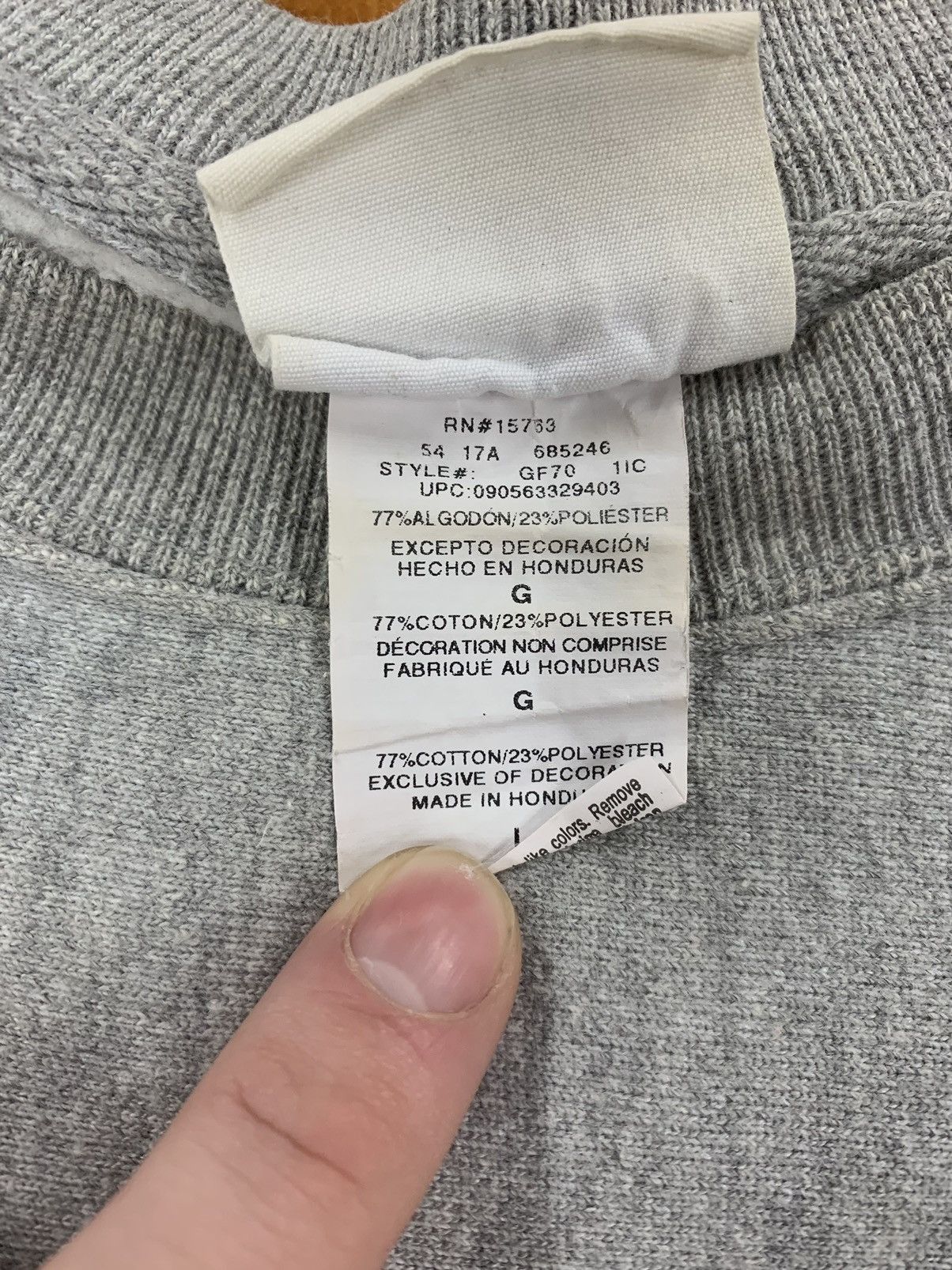 Champion × Vintage Vintage Crewneck Champion C Logo Reverse Weave Crewneck Size US L / EU 52-54 / 3 - 6 Thumbnail