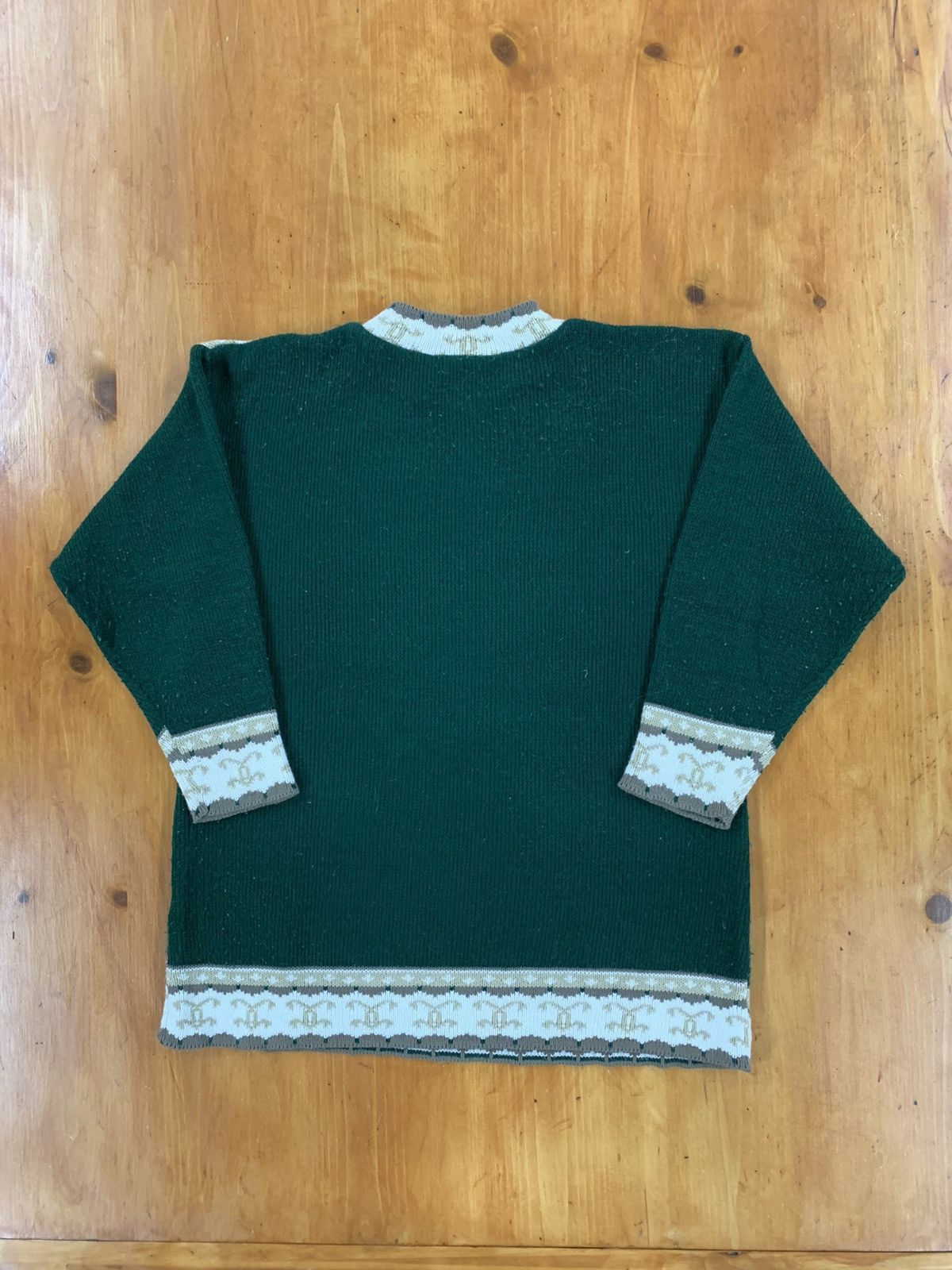Vintage Vintage Green N Gold Regal Knit Sweater Size US M / EU 48-50 / 2 - 5 Thumbnail