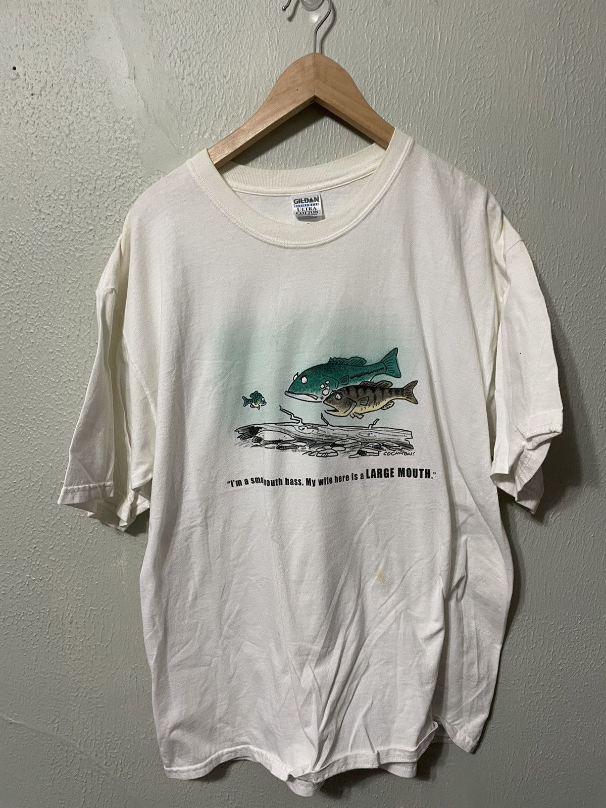 Vintage Vintage My Wife is a Large Mouth T-Shirt Size US XL / EU 56 / 4 - 4 Thumbnail